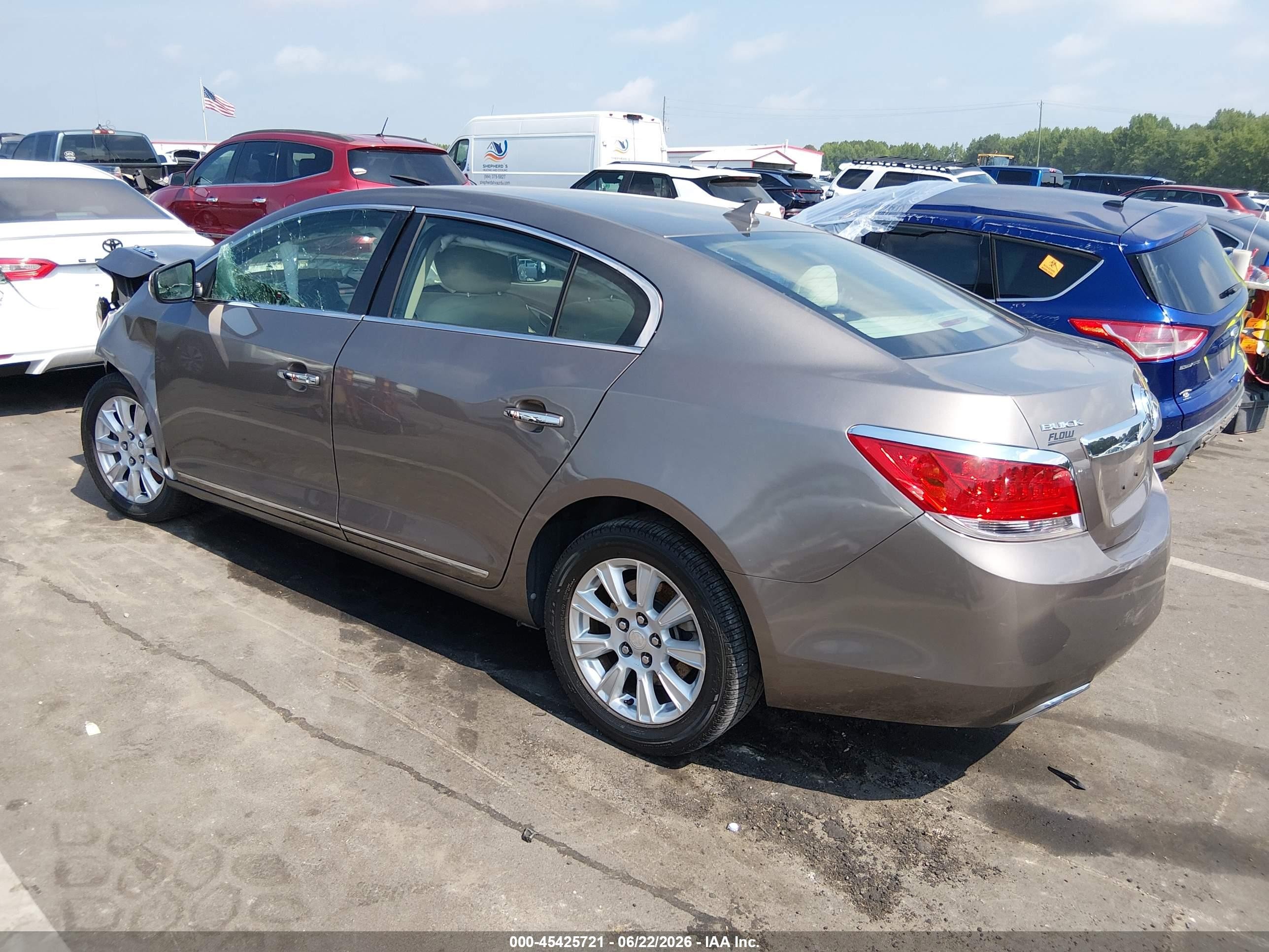 2012 Buick Lacrosse Convenience Group Beige vin: 1G4GB5E36CF339934