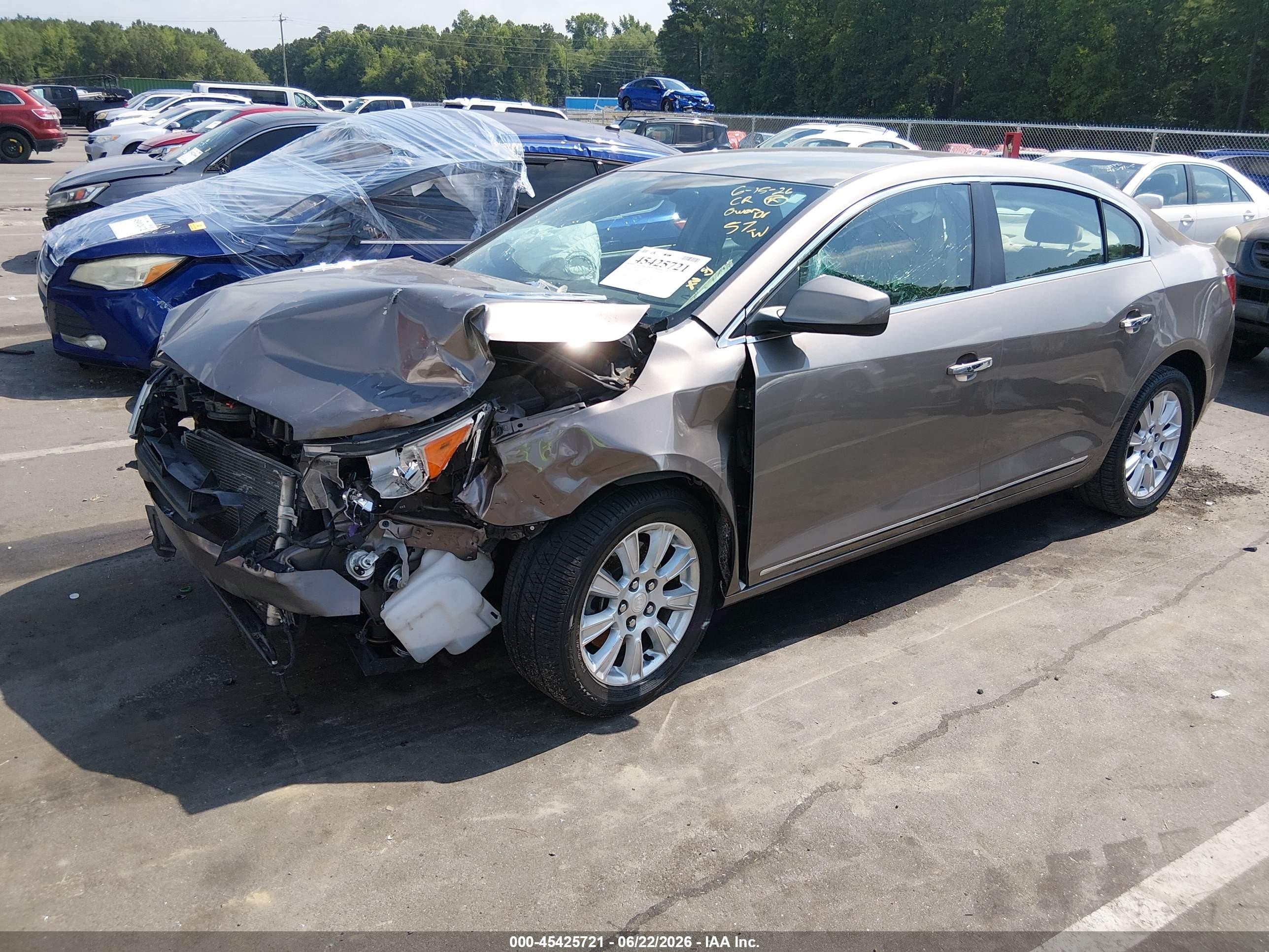 2012 Buick Lacrosse Convenience Group Beige vin: 1G4GB5E36CF339934