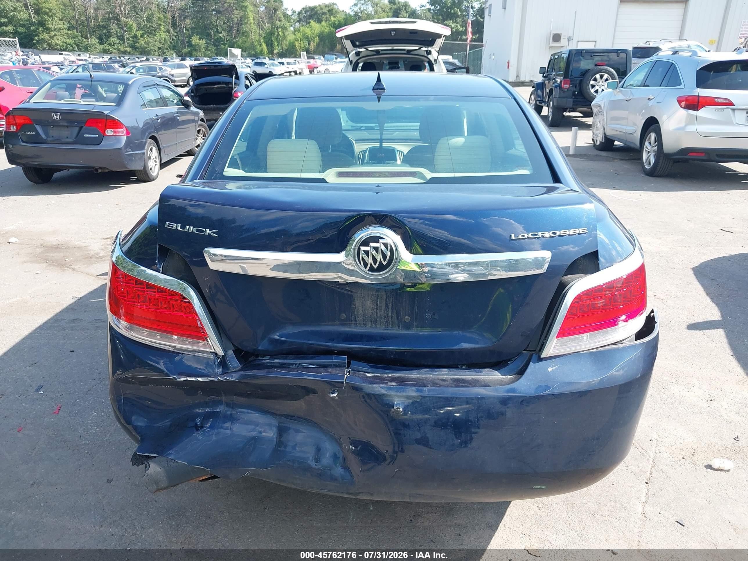 2010 Buick Lacrosse Cx Dark Blue vin: 1G4GB5EG5AF129261