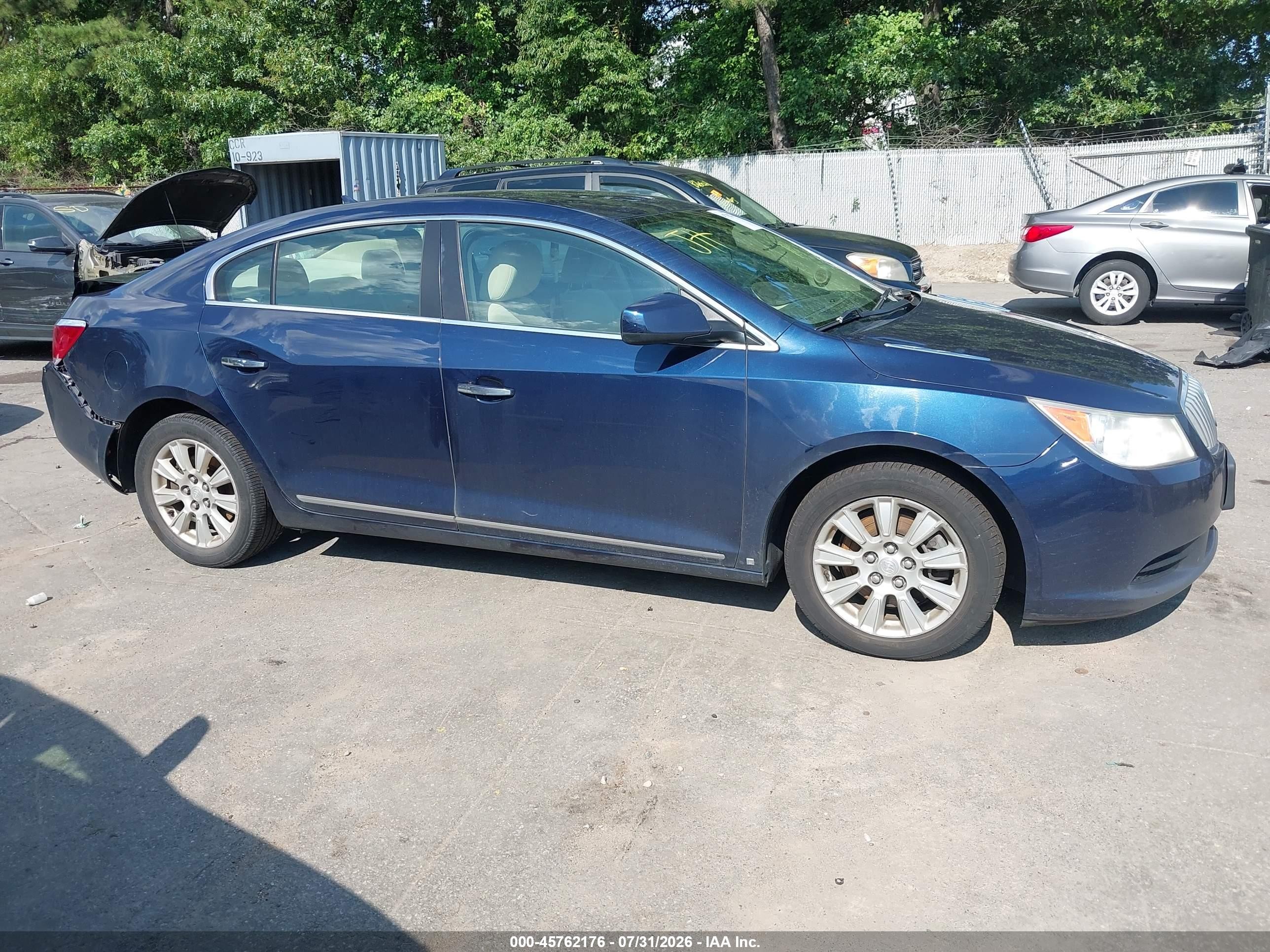 2010 Buick Lacrosse Cx Dark Blue vin: 1G4GB5EG5AF129261