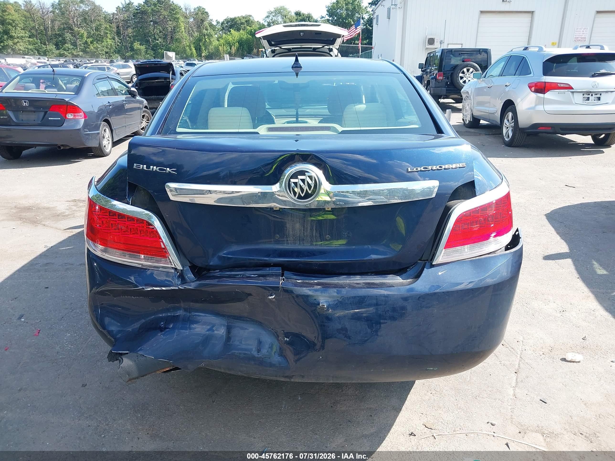 2010 Buick Lacrosse Cx Dark Blue vin: 1G4GB5EG5AF129261
