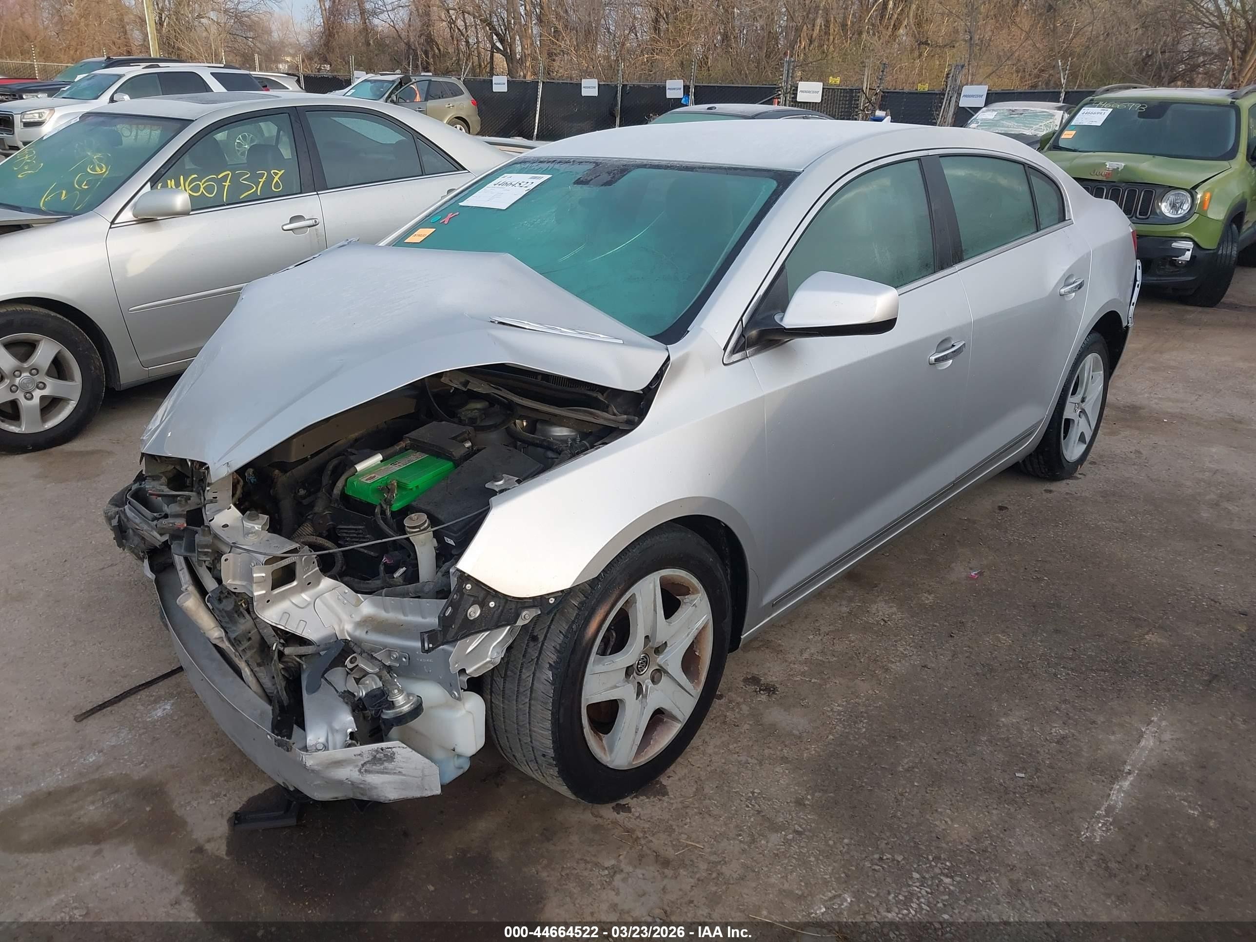 2010 Buick Lacrosse Cx Silver vin: 1G4GB5EG6AF148322