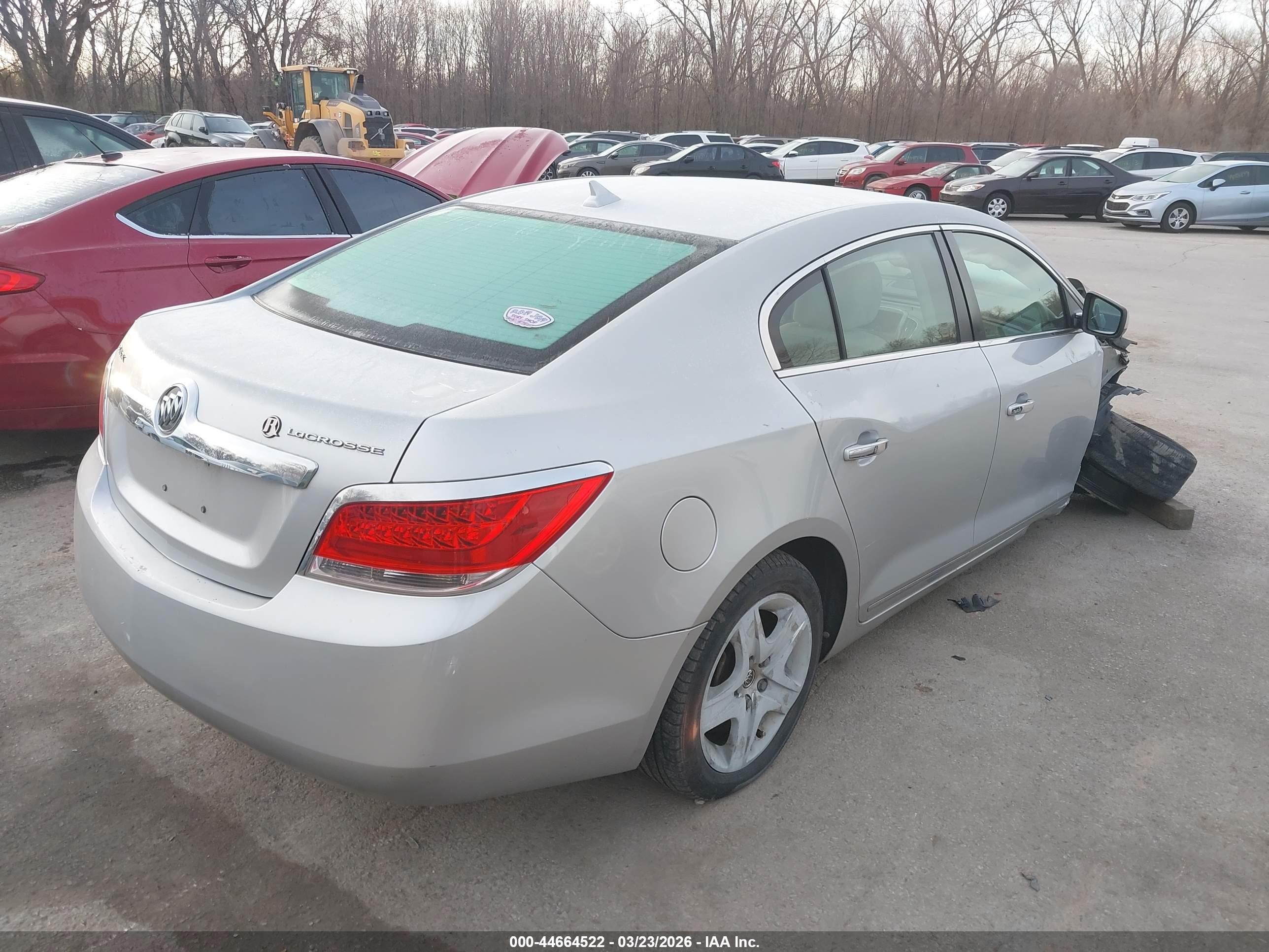 2010 Buick Lacrosse Cx Silver vin: 1G4GB5EG6AF148322