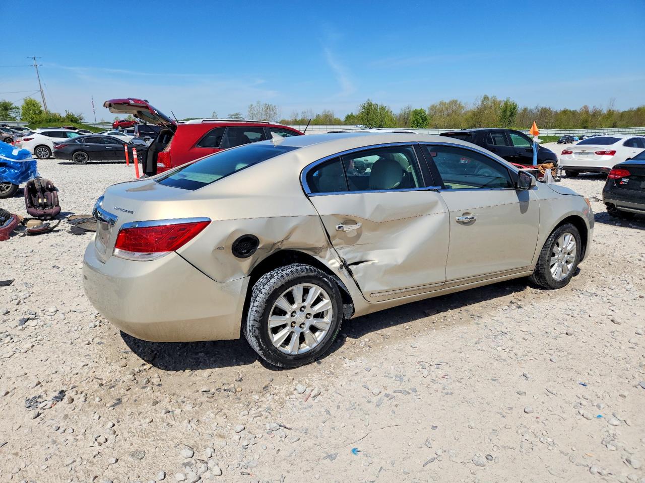 2010 Buick Lacrosse Cx Beige vin: 1G4GB5EG6AF295577