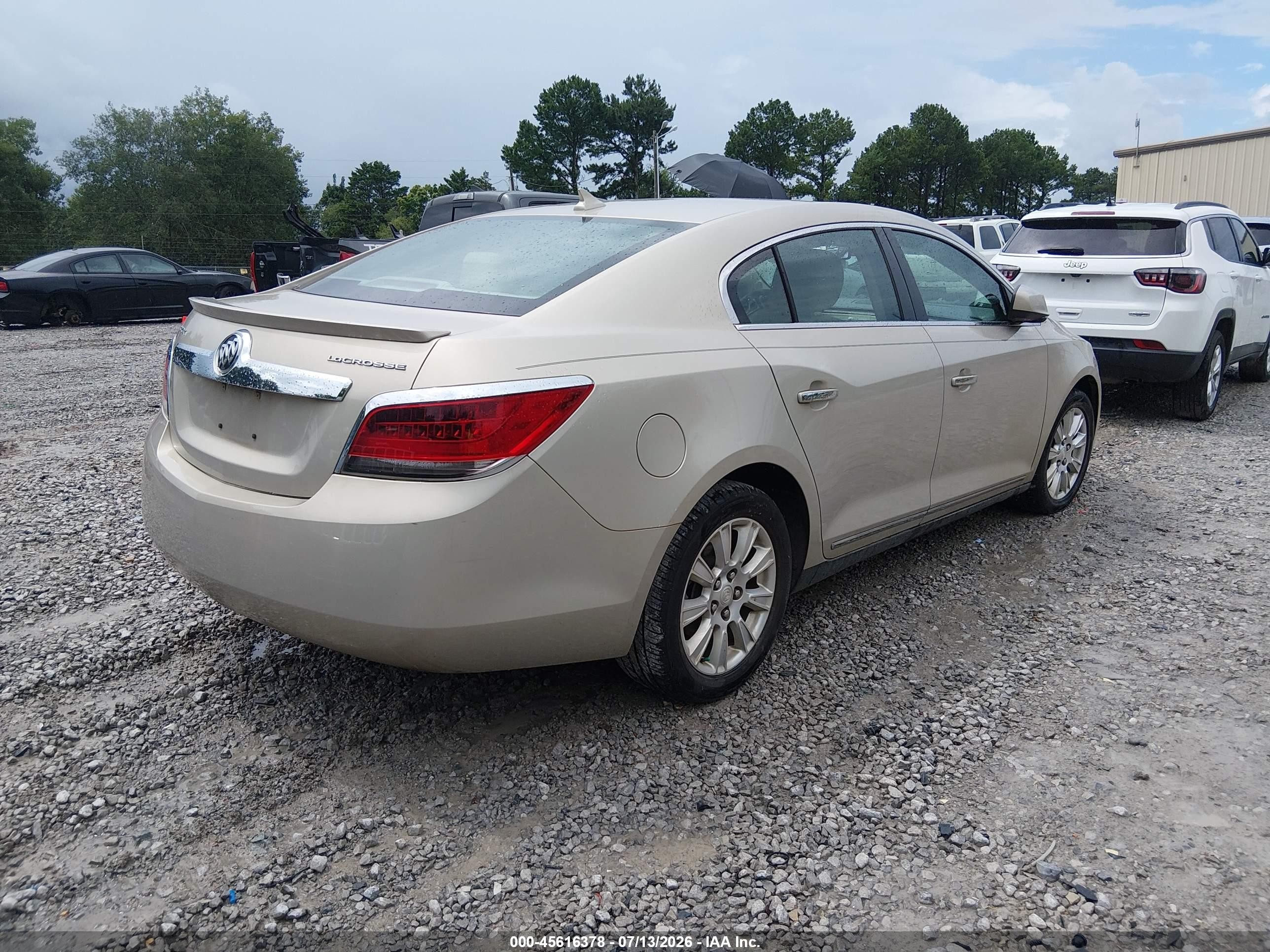 2012 Buick Lacrosse Convenience Group Gold vin: 1G4GB5ER4CF346854