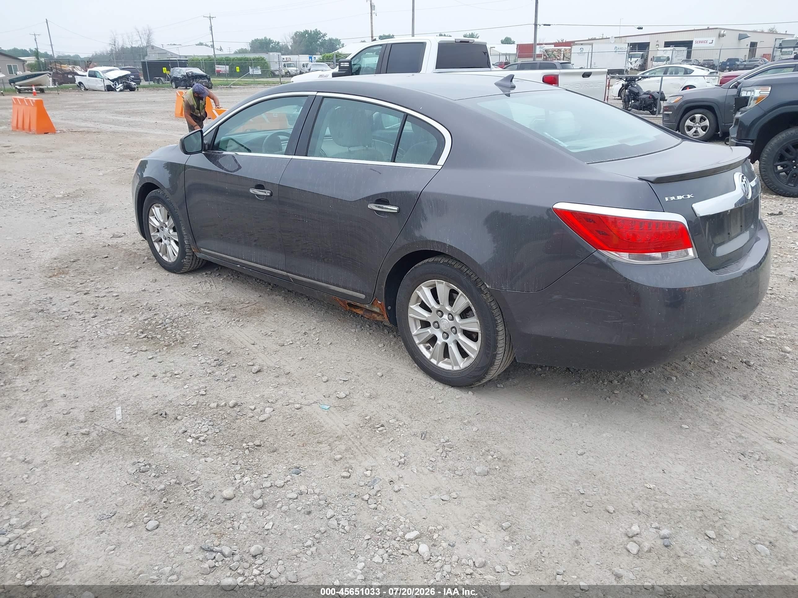 2012 Buick Lacrosse Convenience Group Gray vin: 1G4GB5ER5CF277866