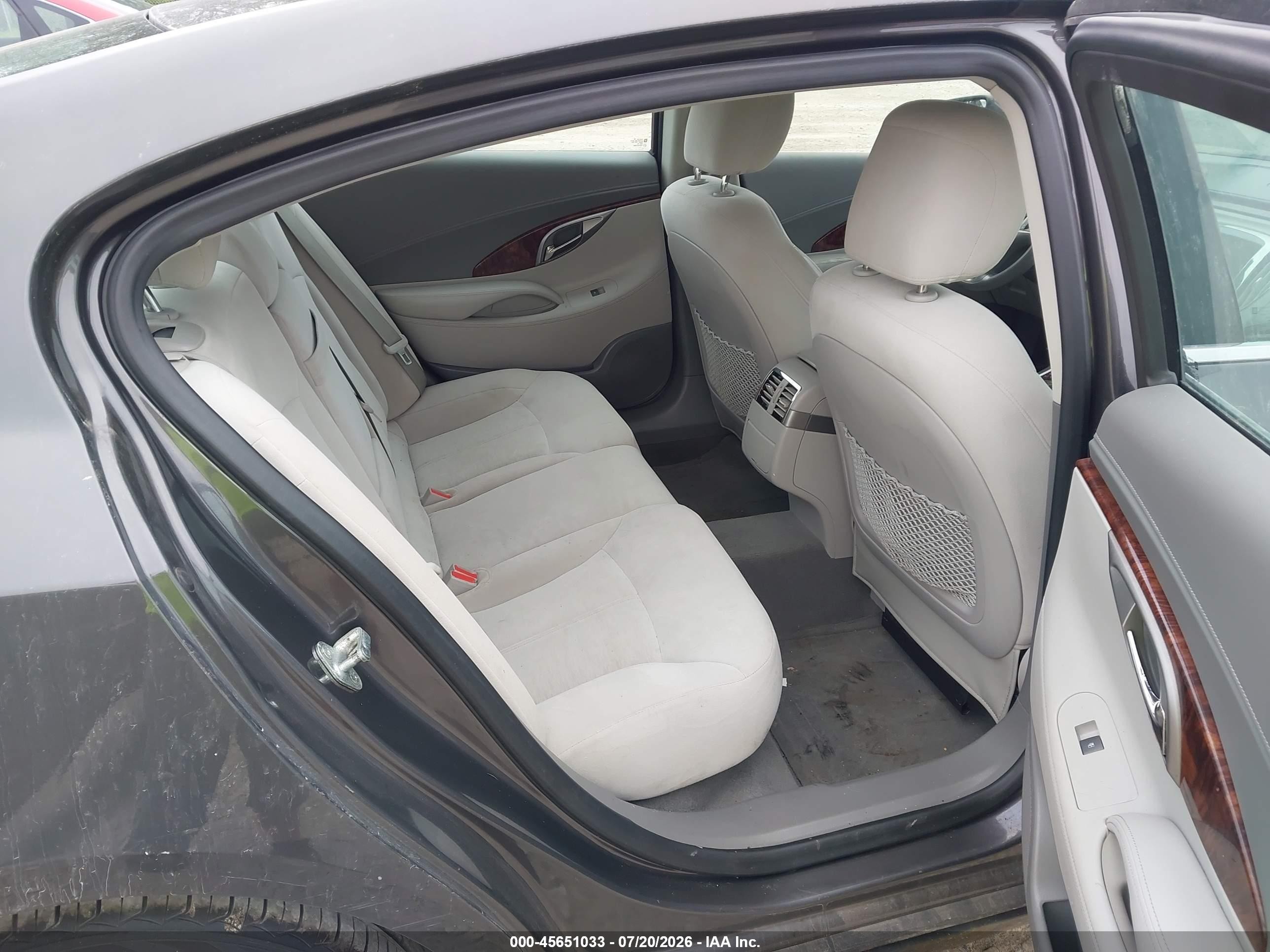 2012 Buick Lacrosse Convenience Group Gray vin: 1G4GB5ER5CF277866