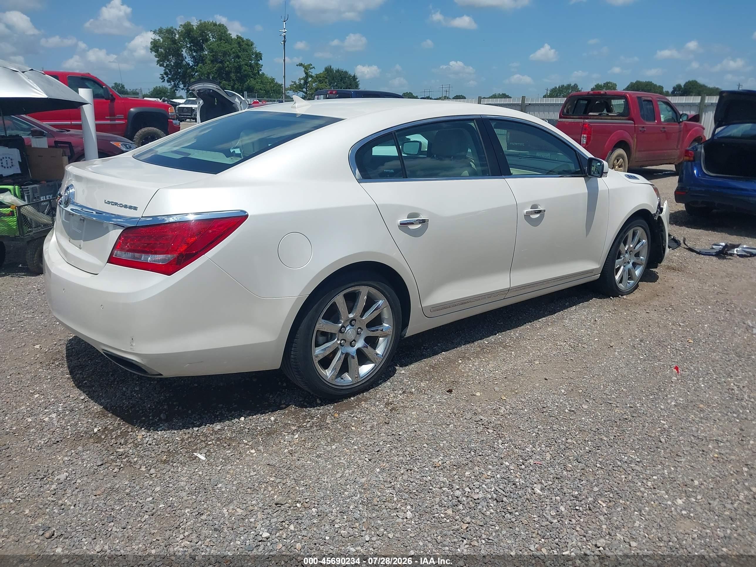 2014 Buick Lacrosse Leather Group White vin: 1G4GB5G30EF228733