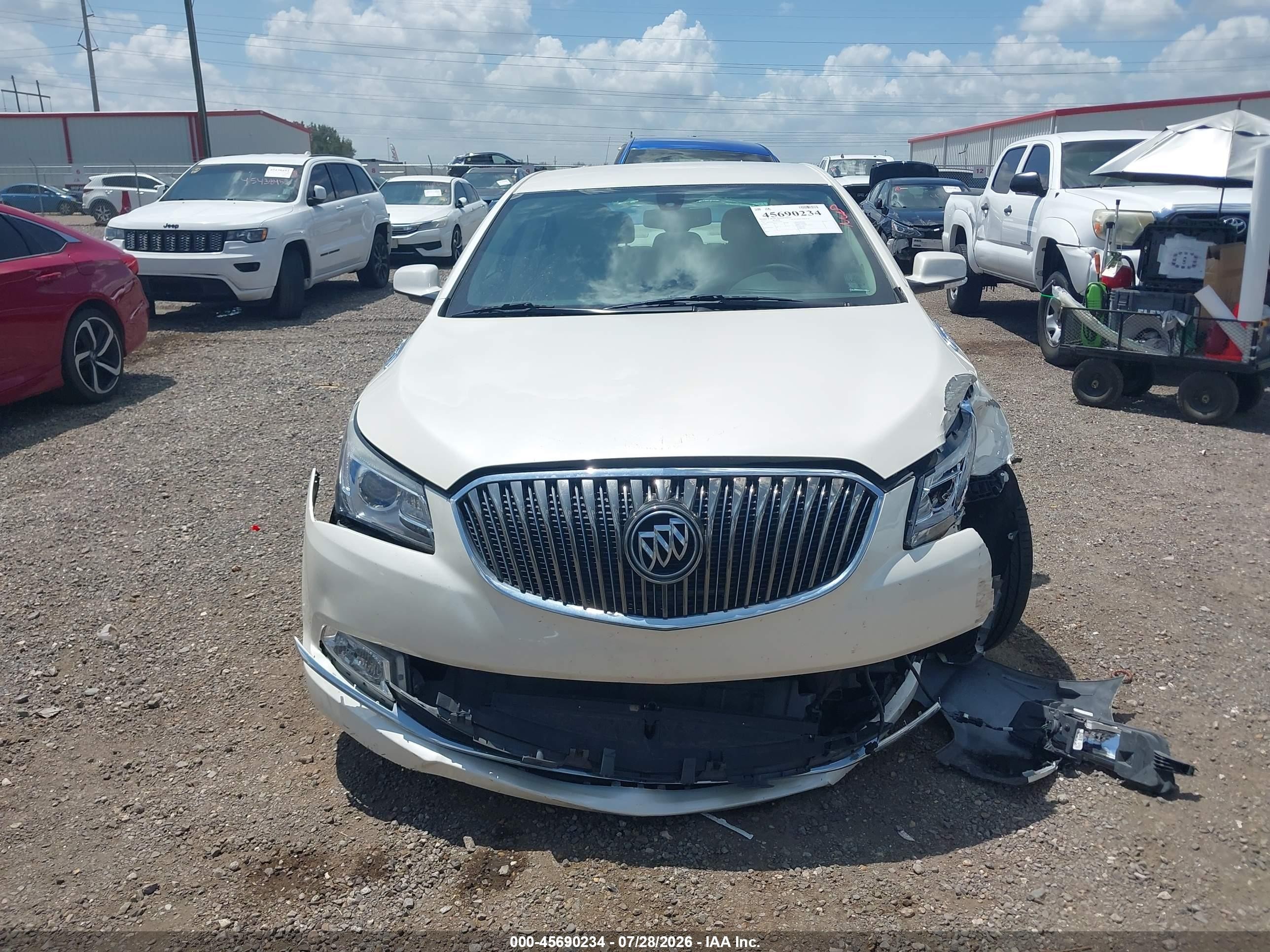 2014 Buick Lacrosse Leather Group White vin: 1G4GB5G30EF228733