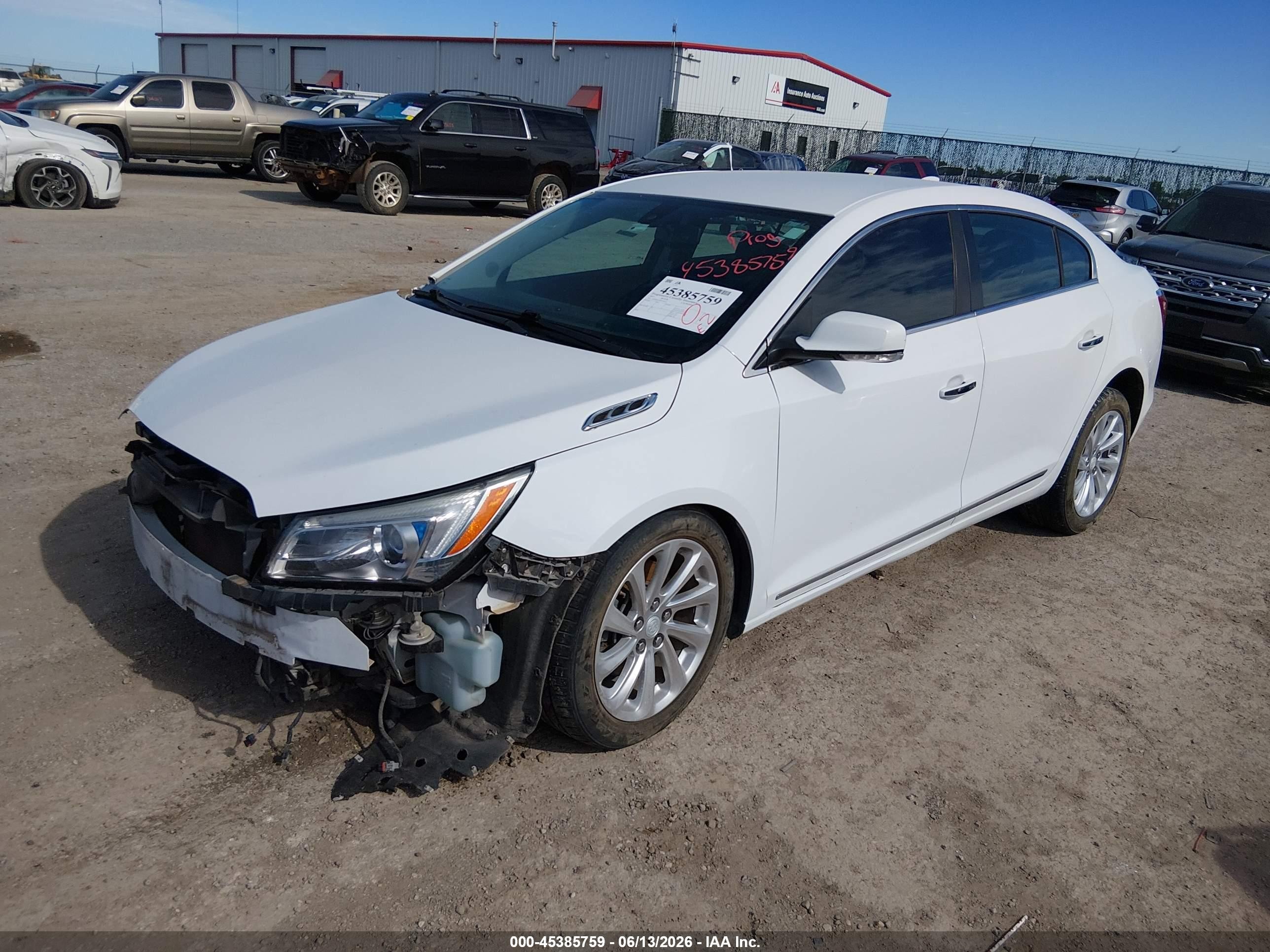 2015 Buick Lacrosse Leather White vin: 1G4GB5G30FF254511