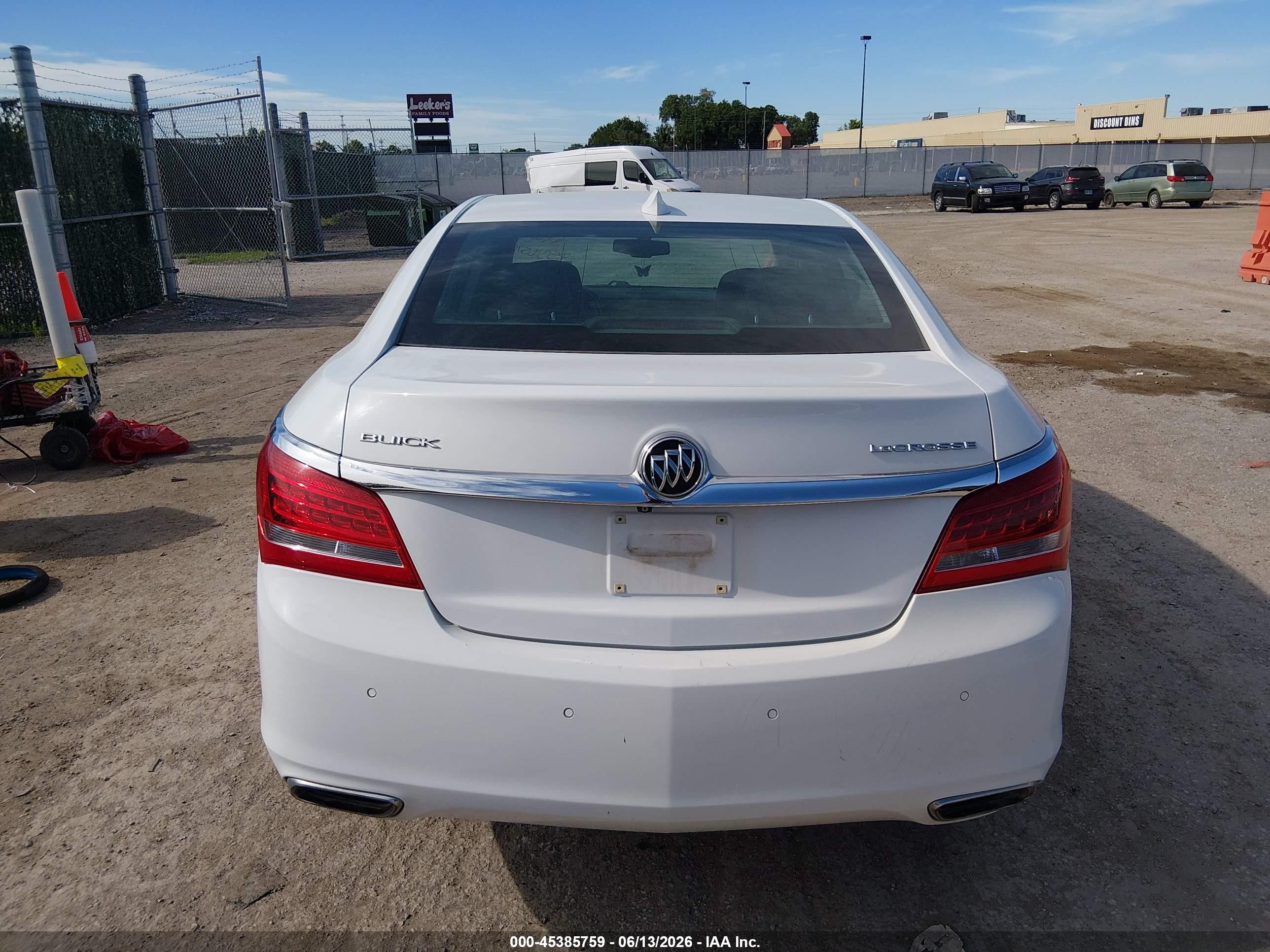 2015 Buick Lacrosse Leather White vin: 1G4GB5G30FF254511