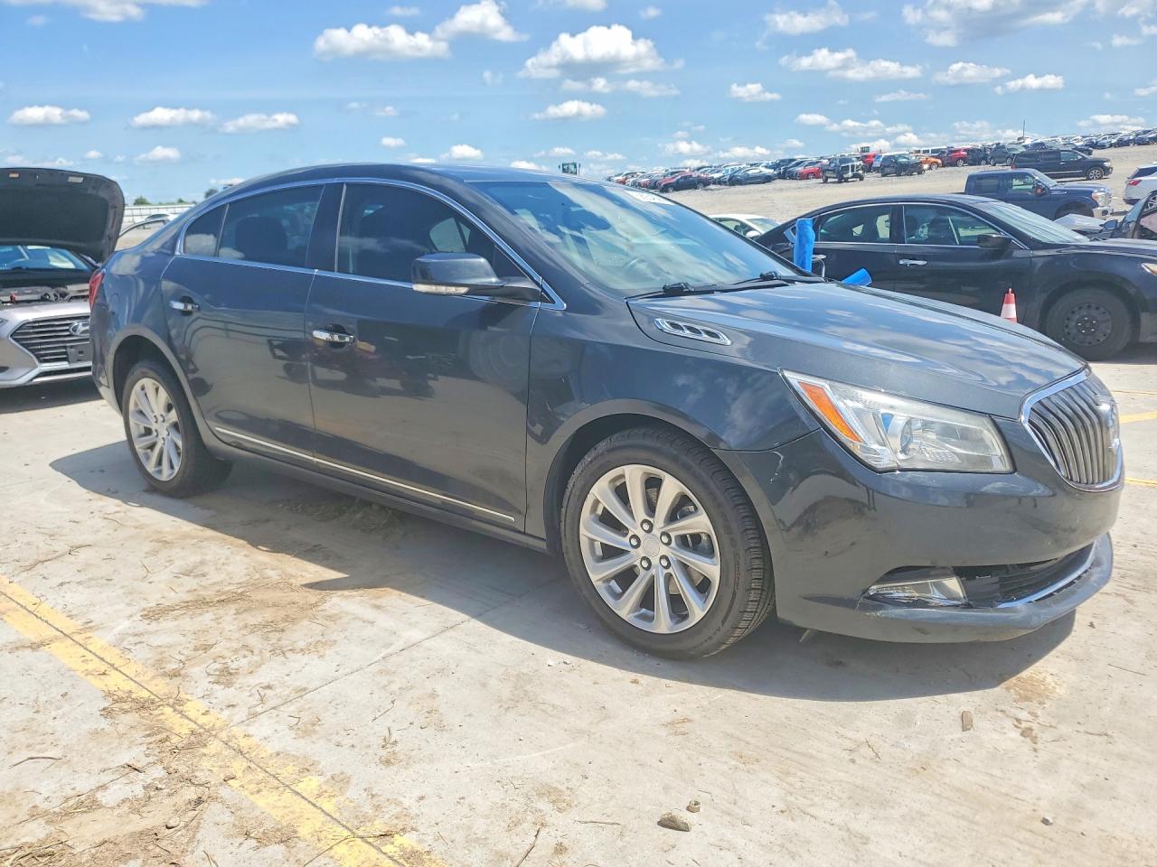 2015 Buick Lacrosse Черный vin: 1G4GB5G31FF256364