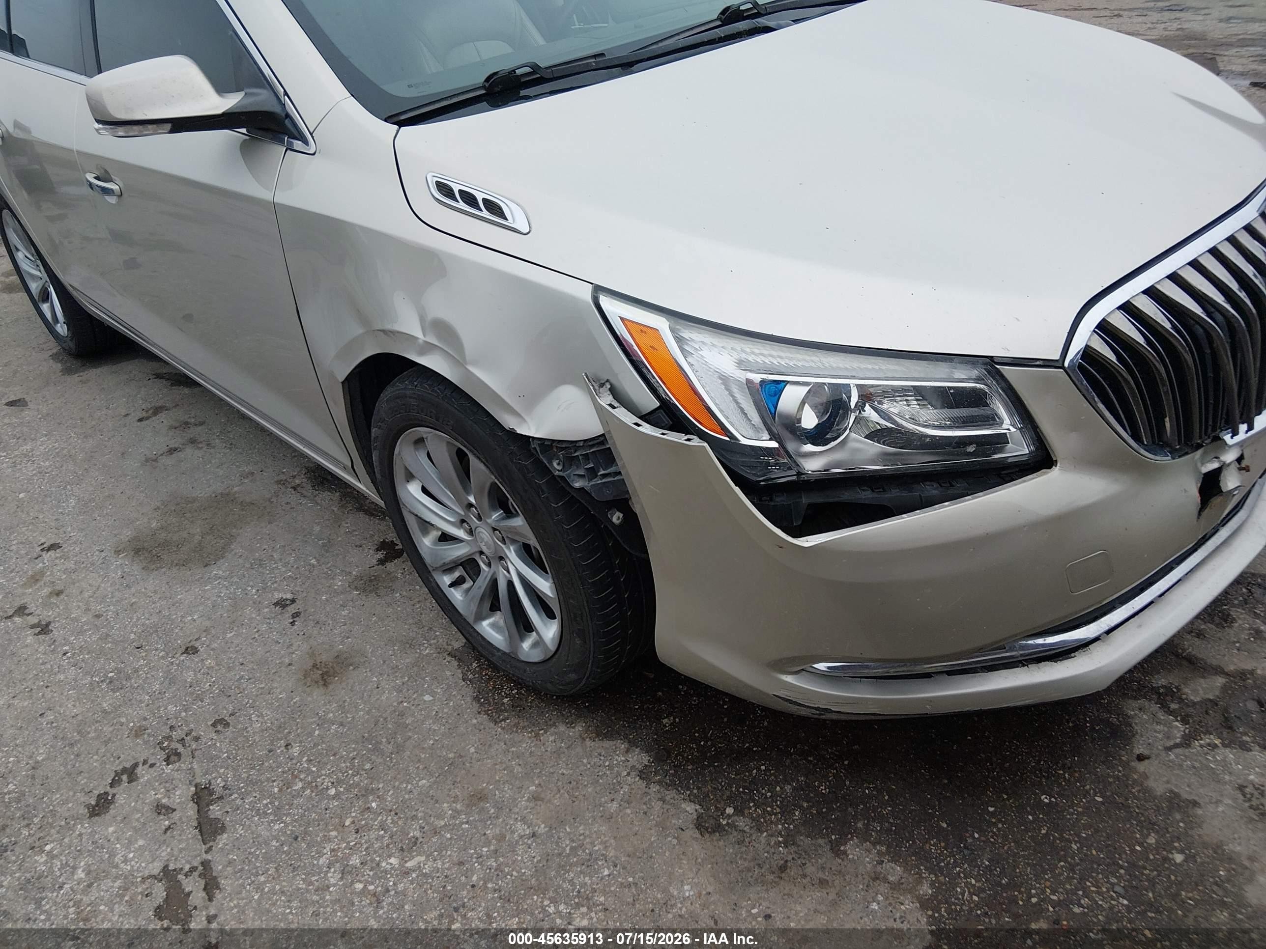 2015 Buick Lacrosse Leather Beige vin: 1G4GB5G31FF348915