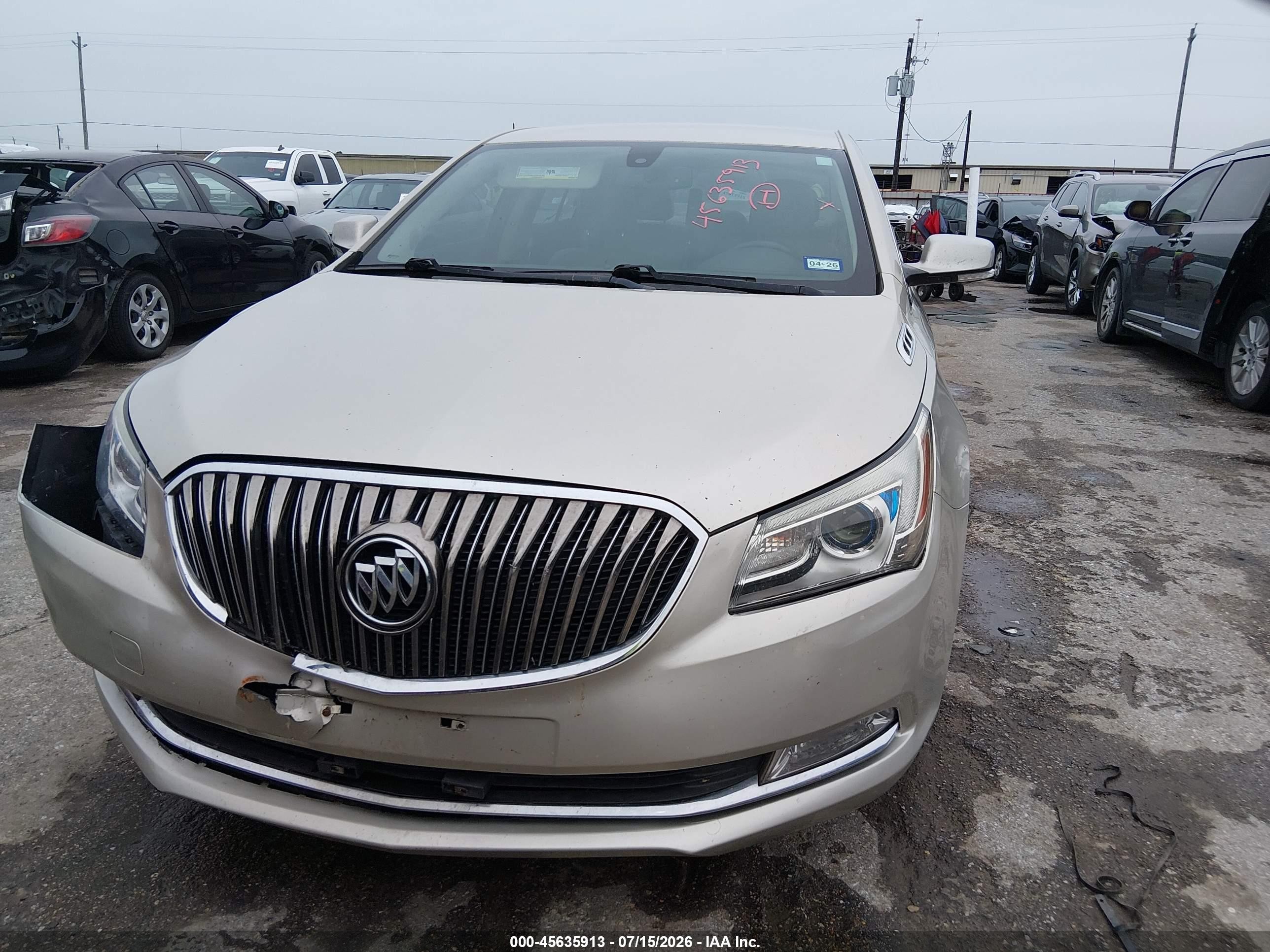 2015 Buick Lacrosse Leather Beige vin: 1G4GB5G31FF348915