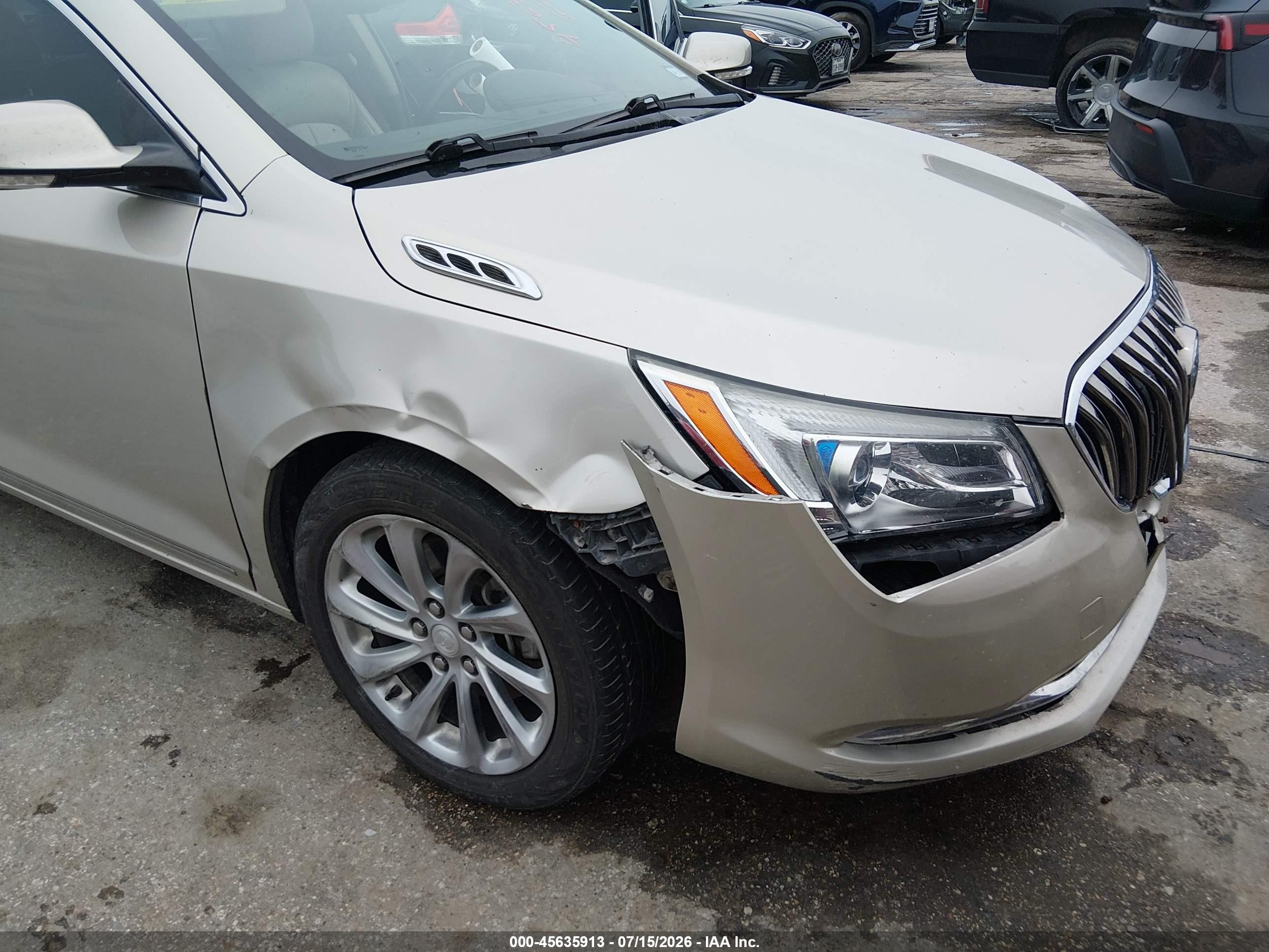 2015 Buick Lacrosse Leather Beige vin: 1G4GB5G31FF348915