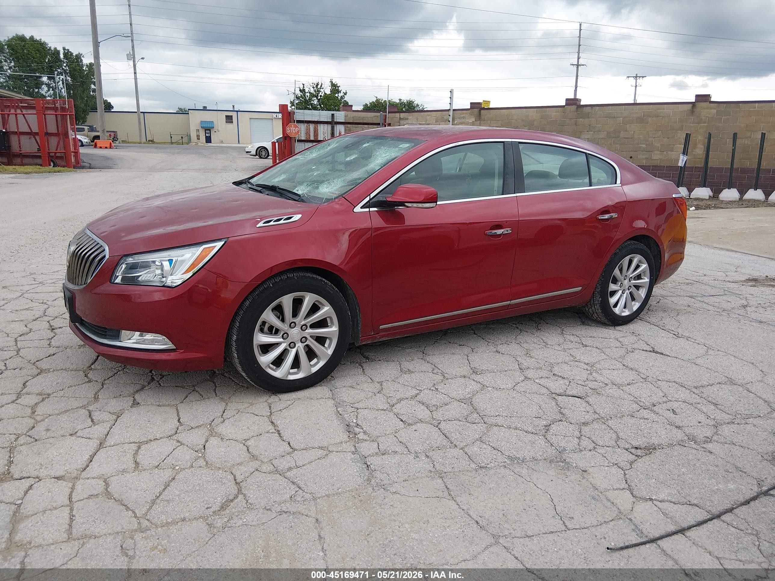 2014 Buick Lacrosse Leather Group Красный vin: 1G4GB5G32EF238826