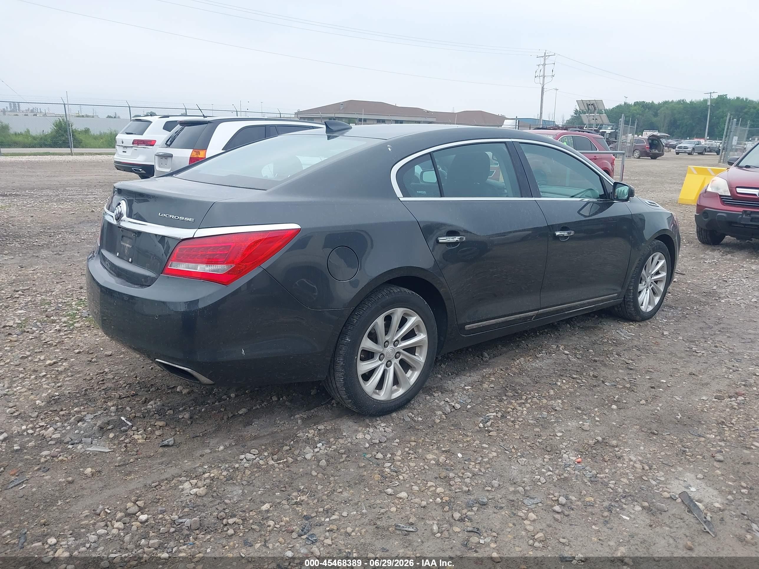 2015 Buick Lacrosse Leather Gray vin: 1G4GB5G32FF136038
