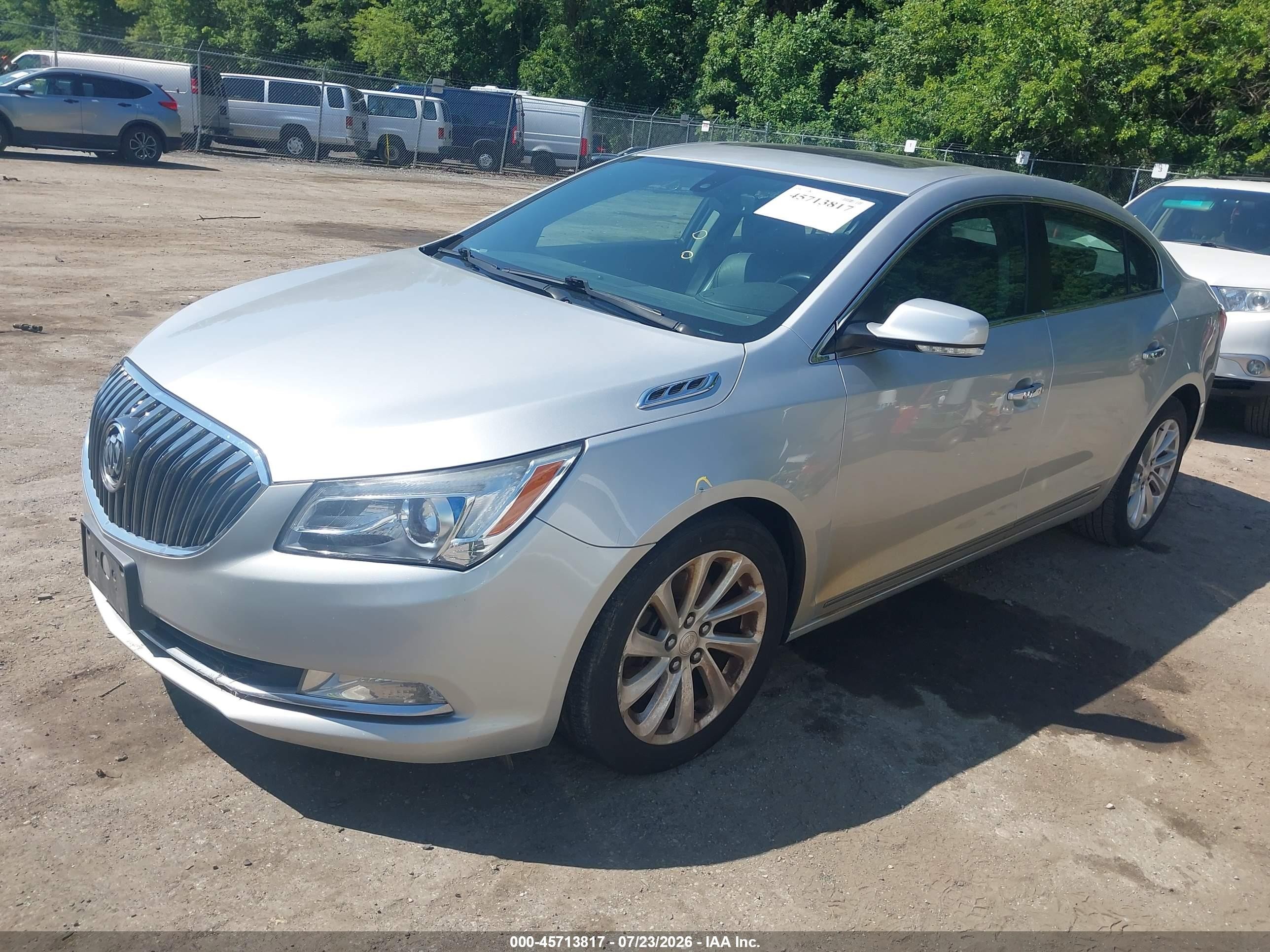 2015 Buick Lacrosse Leather Silver vin: 1G4GB5G33FF306469