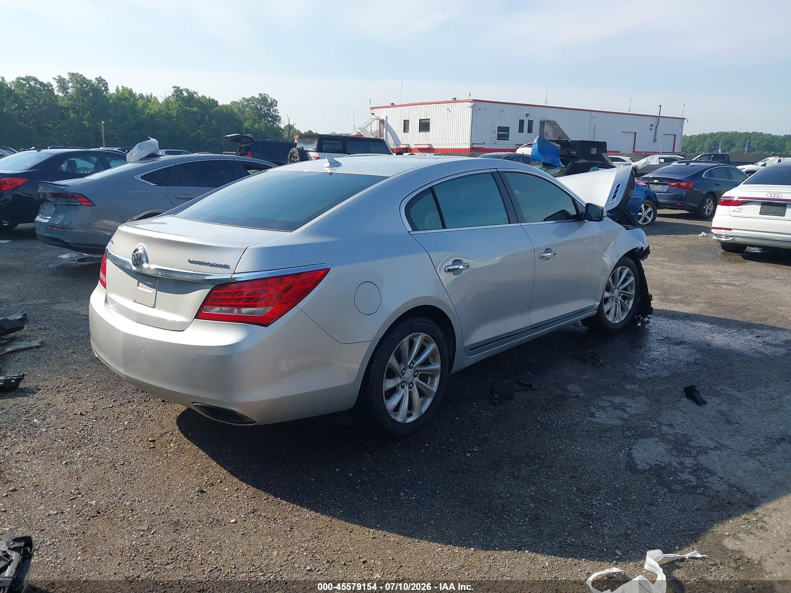 2014 Buick Lacrosse Leather Group Silver vin: 1G4GB5G34EF231439