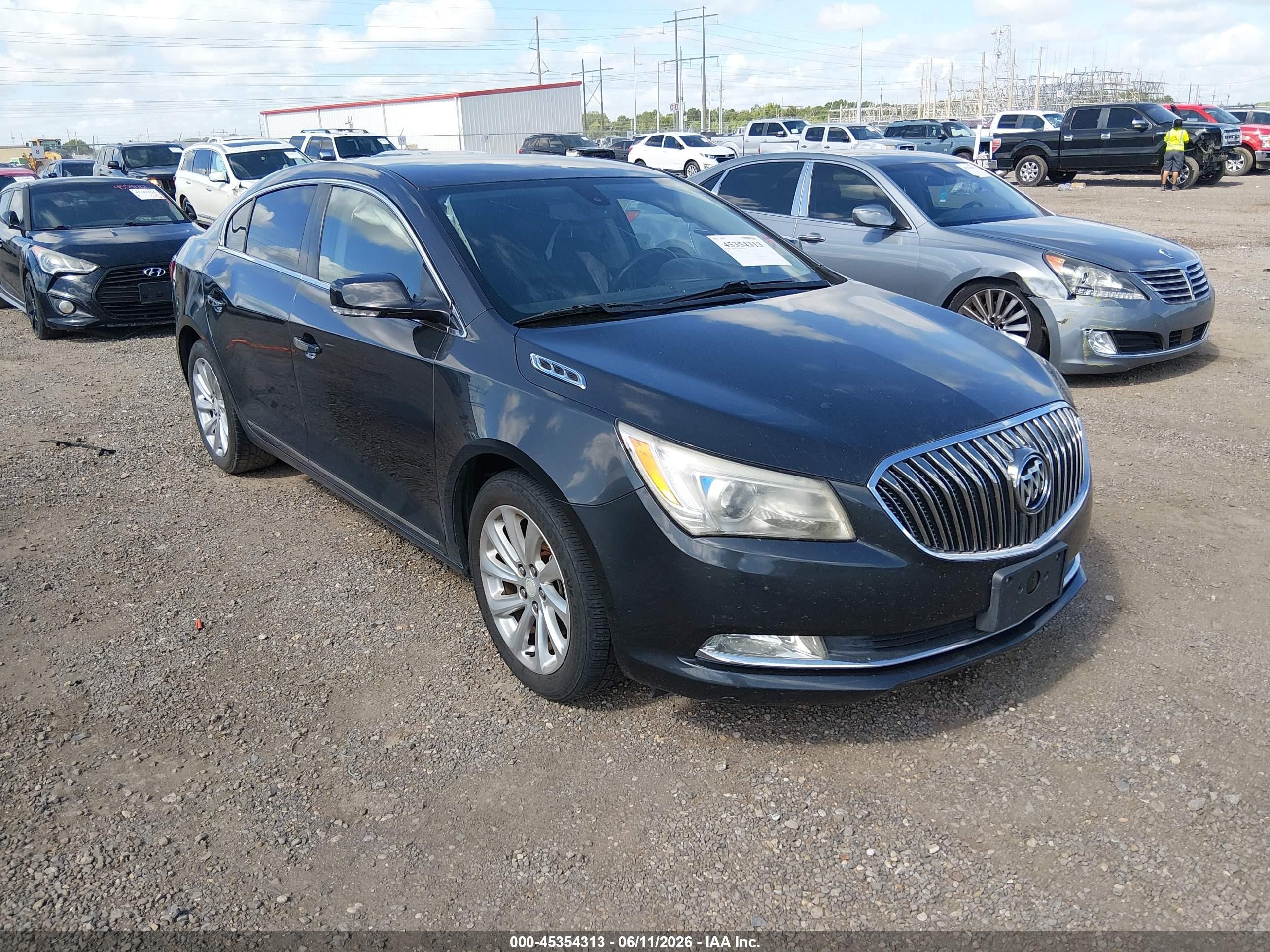 2015 Buick Lacrosse Leather Gray vin: 1G4GB5G34FF255144