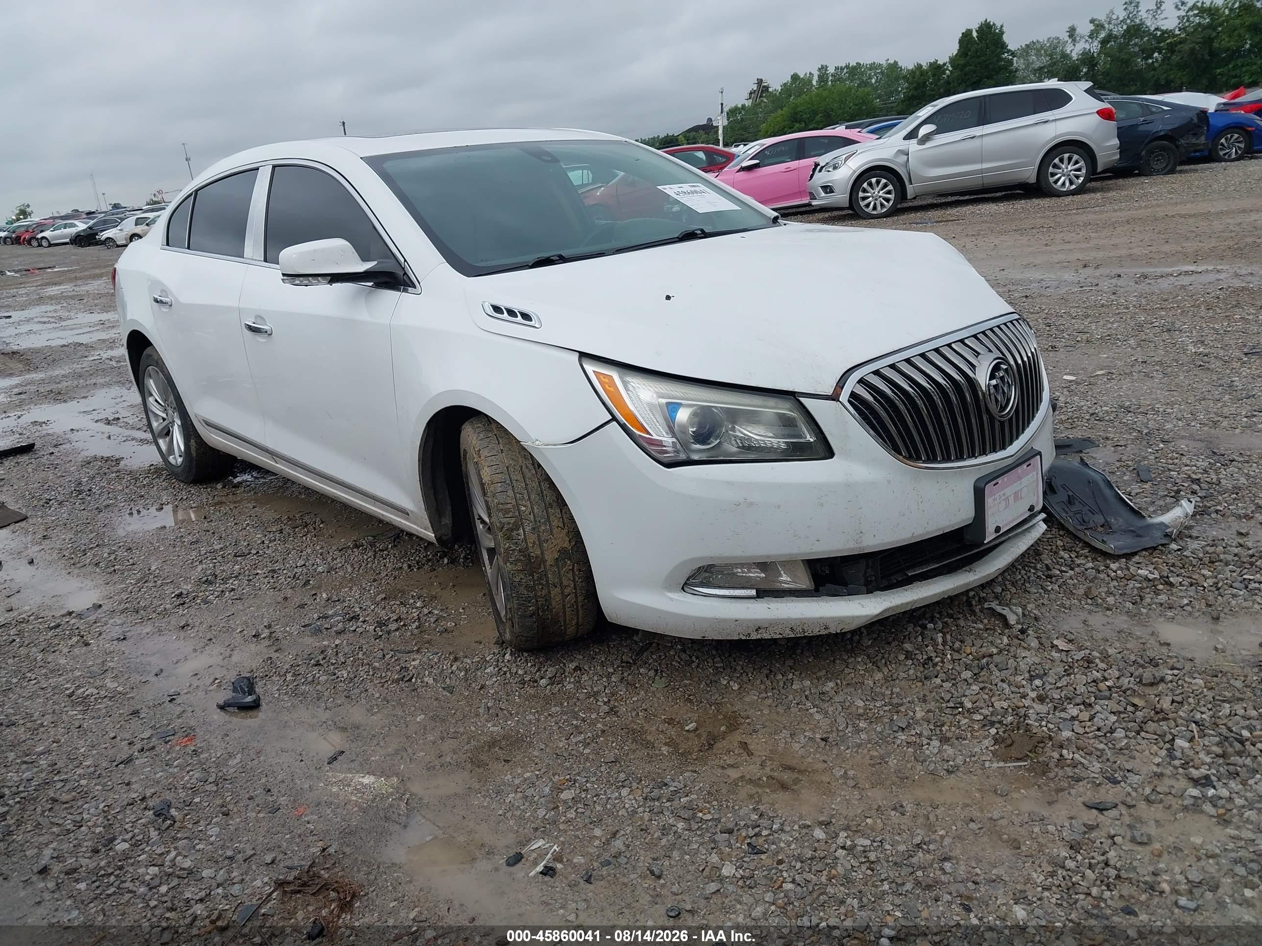 2014 Buick Lacrosse Leather Group White vin: 1G4GB5G35EF189752