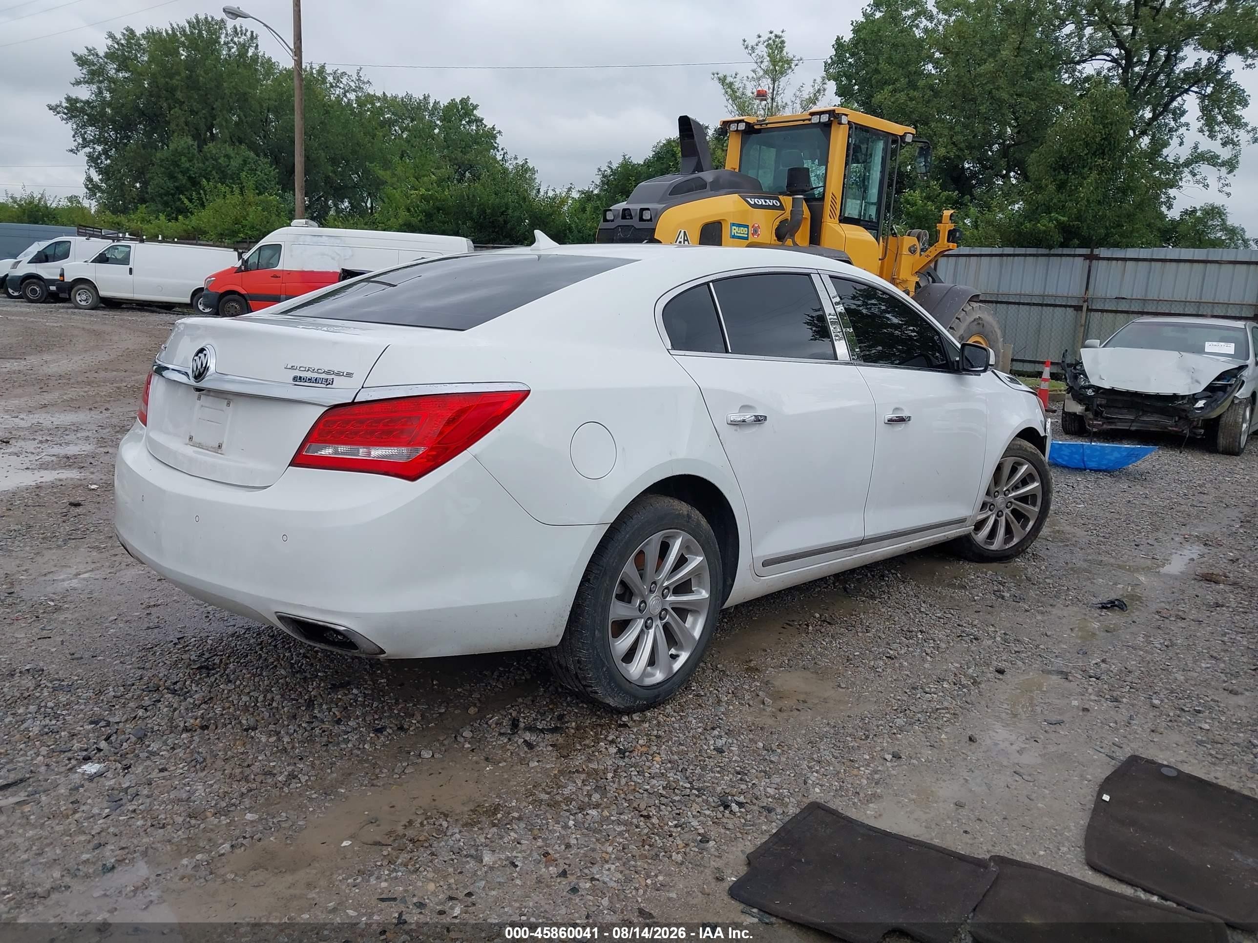 2014 Buick Lacrosse Leather Group White vin: 1G4GB5G35EF189752