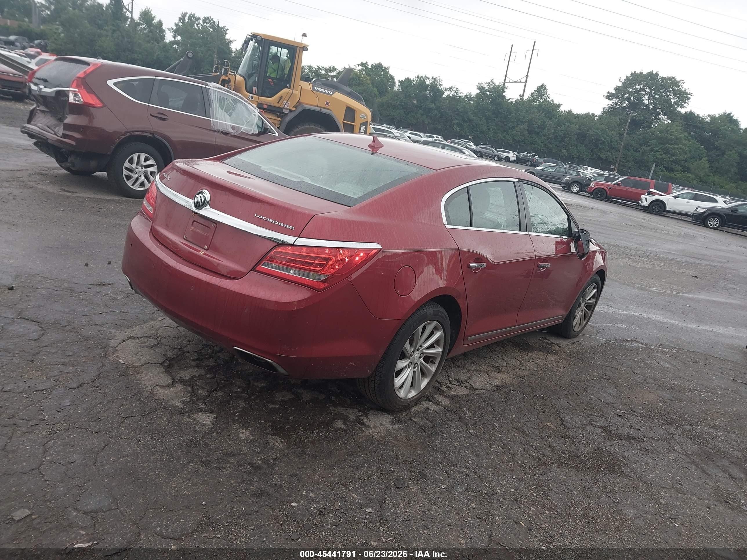 2014 Buick Lacrosse Leather Group Красный vin: 1G4GB5G35EF214780
