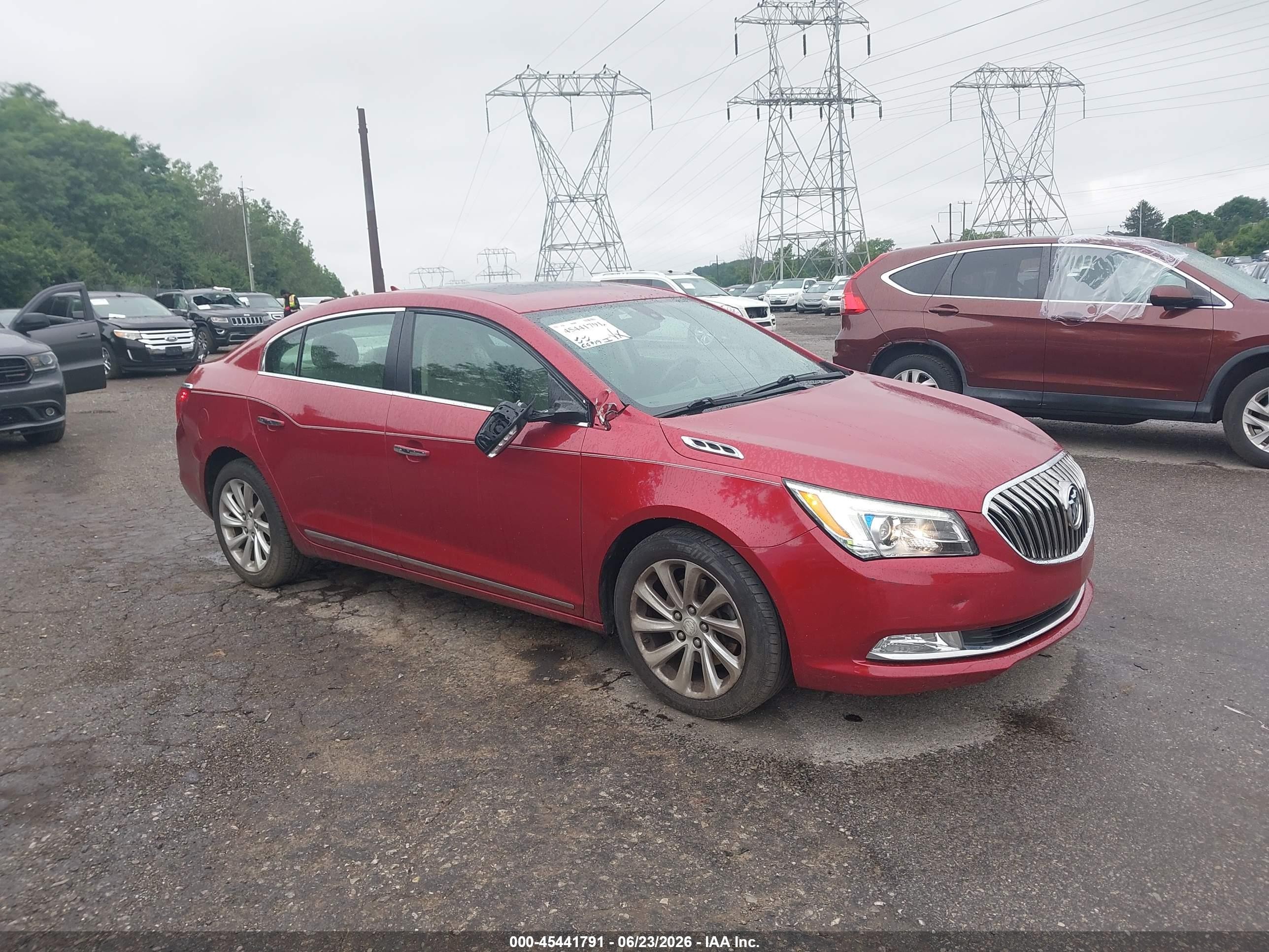 2014 Buick Lacrosse Leather Group Красный vin: 1G4GB5G35EF214780