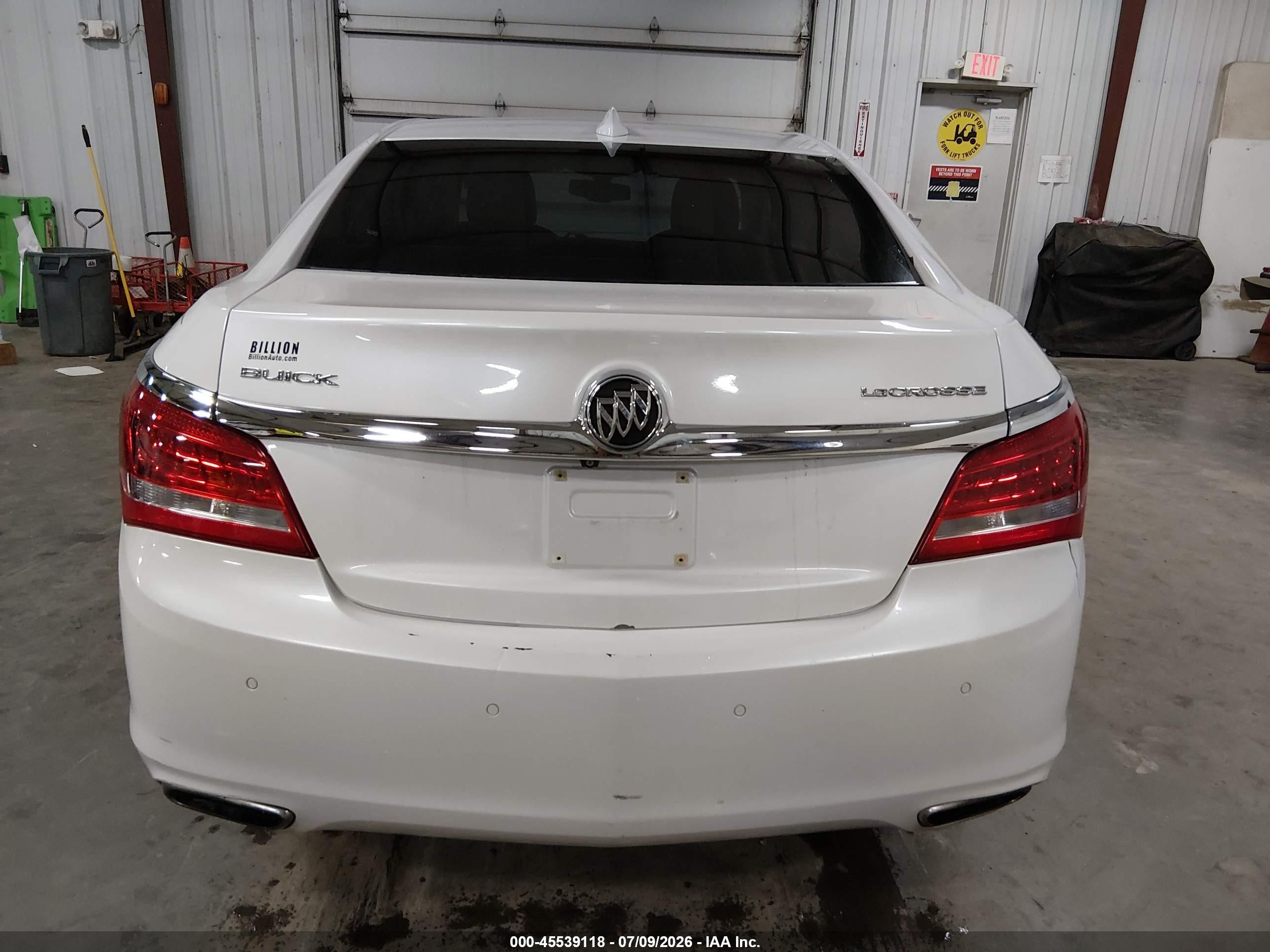 2015 Buick Lacrosse Leather White vin: 1G4GB5G35FF205854