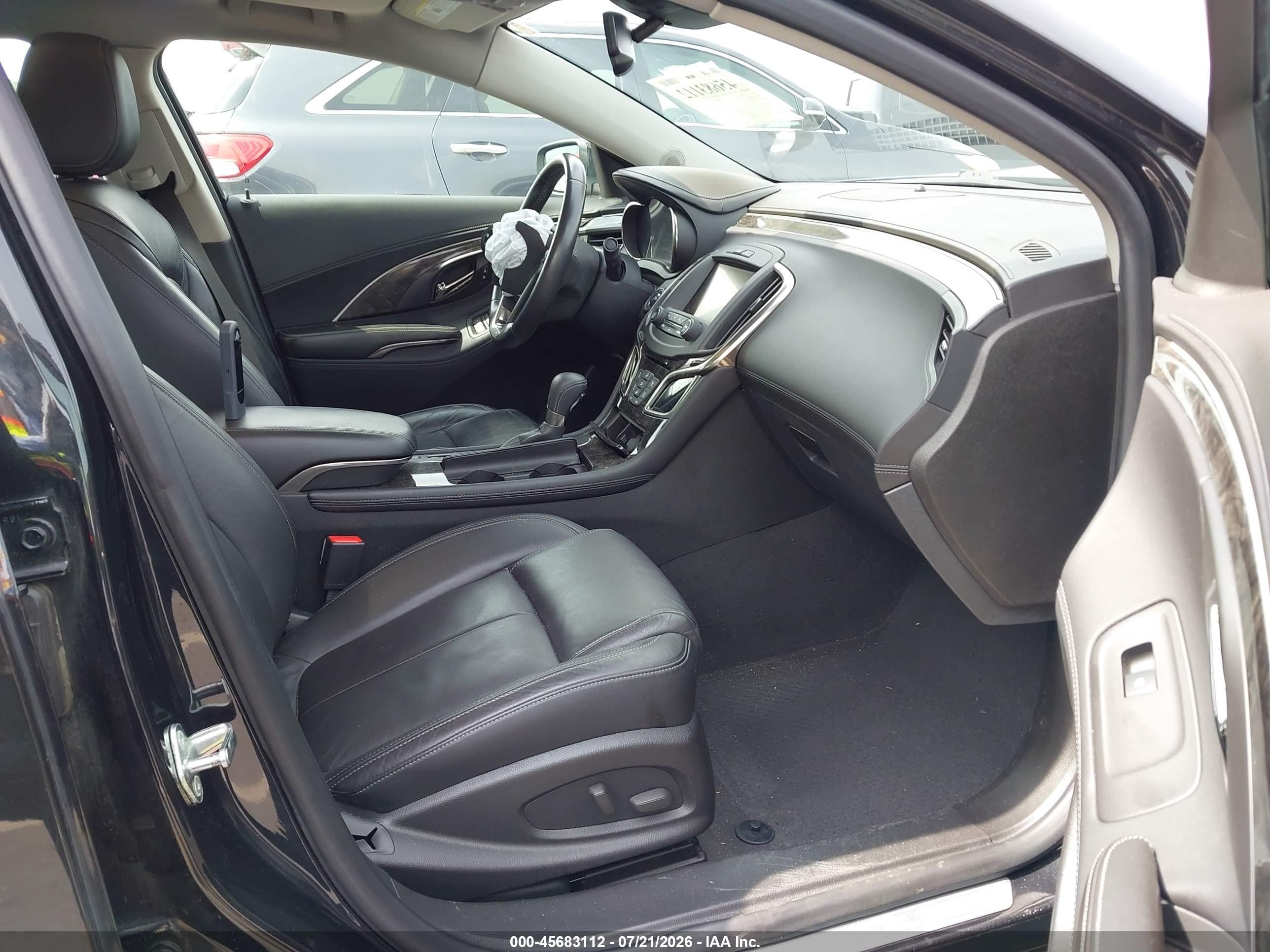 2015 Buick Lacrosse Leather Black vin: 1G4GB5G35FF212190