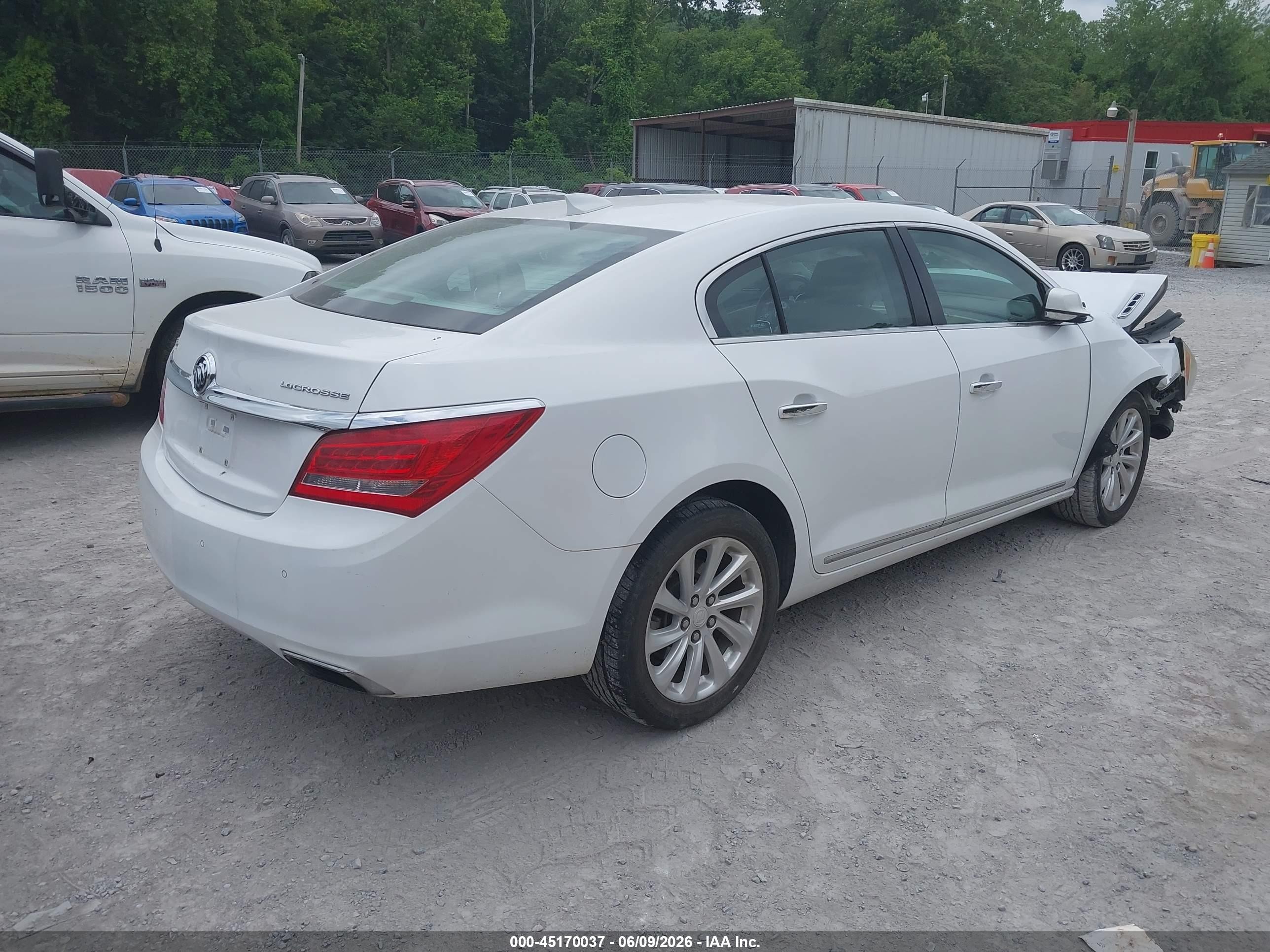 2015 Buick Lacrosse Leather White vin: 1G4GB5G35FF247960