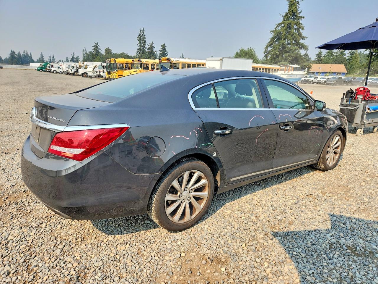 2014 Buick Lacrosse Серый vin: 1G4GB5G36EF251921