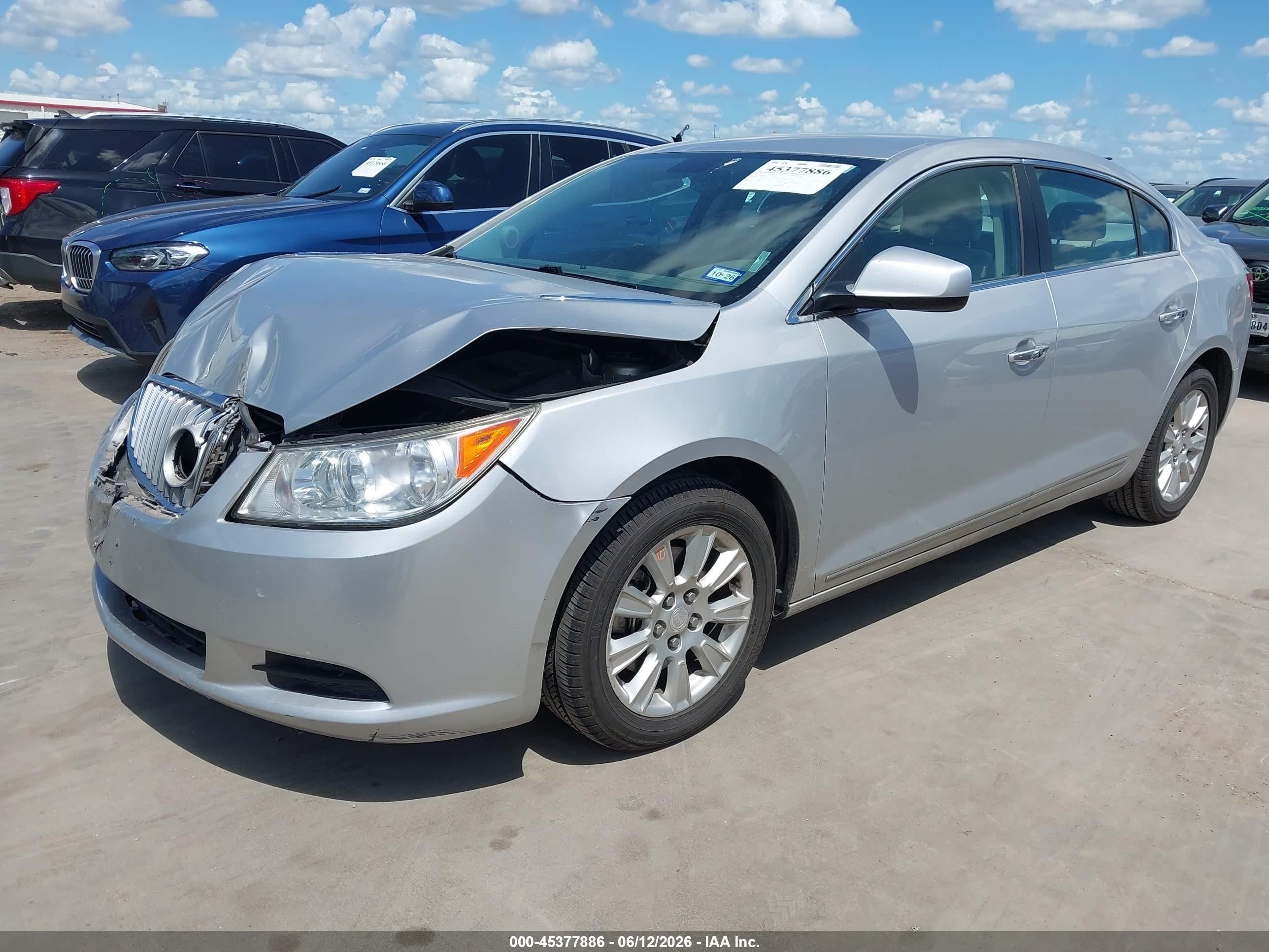 2012 Buick Lacrosse Convenience Group Silver vin: 1G4GB5G37CF331421