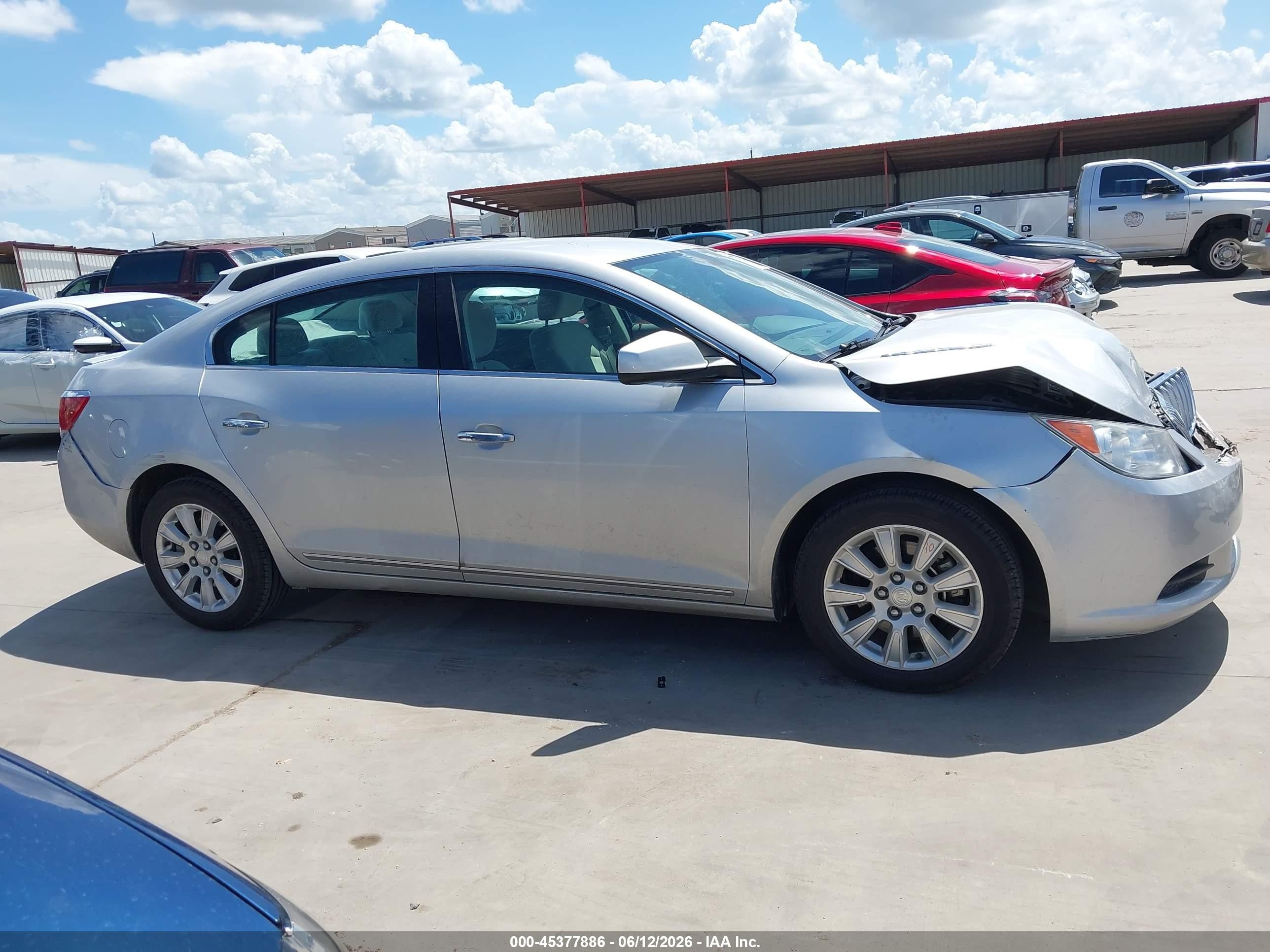 2012 Buick Lacrosse Convenience Group Silver vin: 1G4GB5G37CF331421