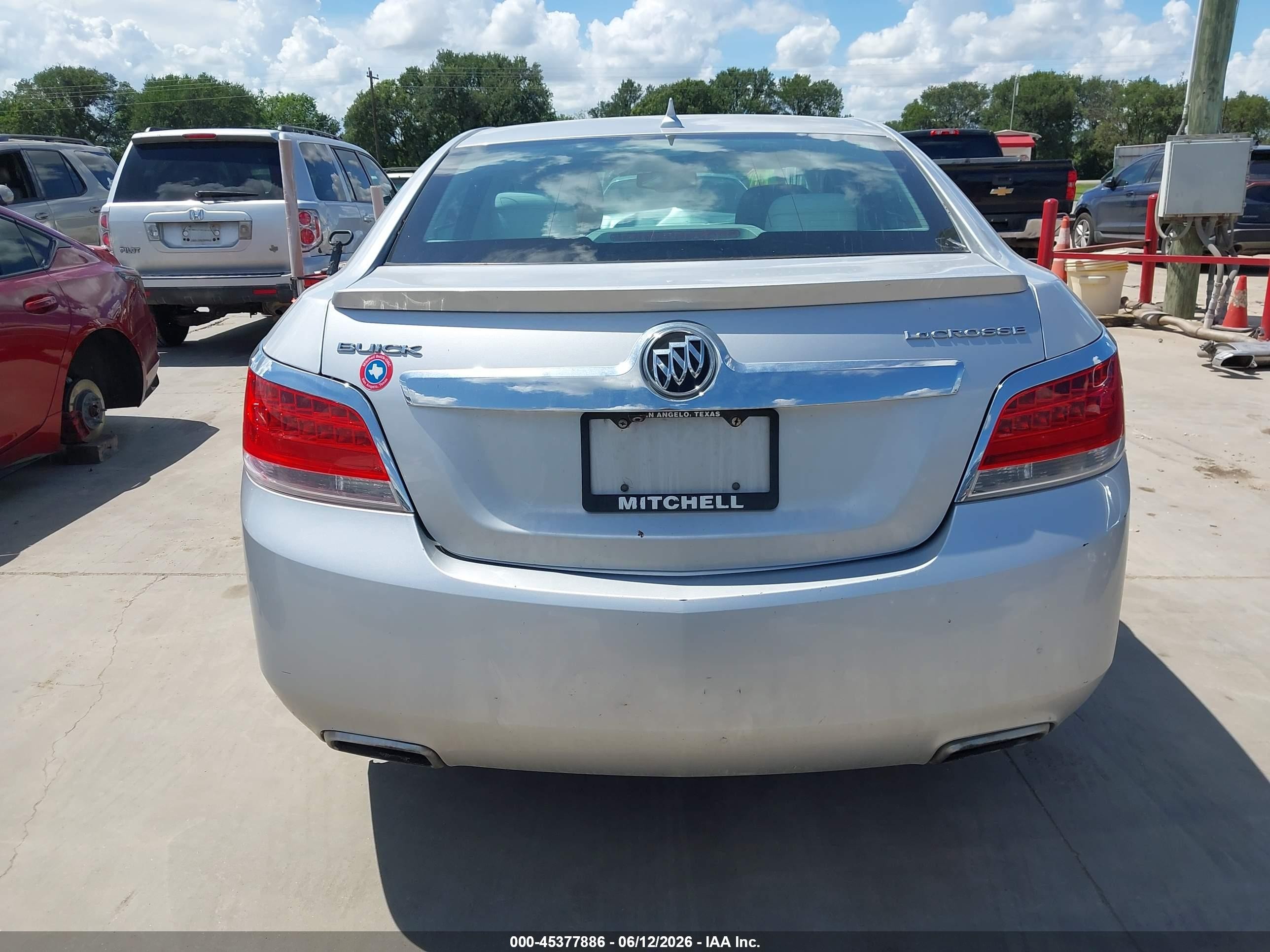 2012 Buick Lacrosse Convenience Group Silver vin: 1G4GB5G37CF331421