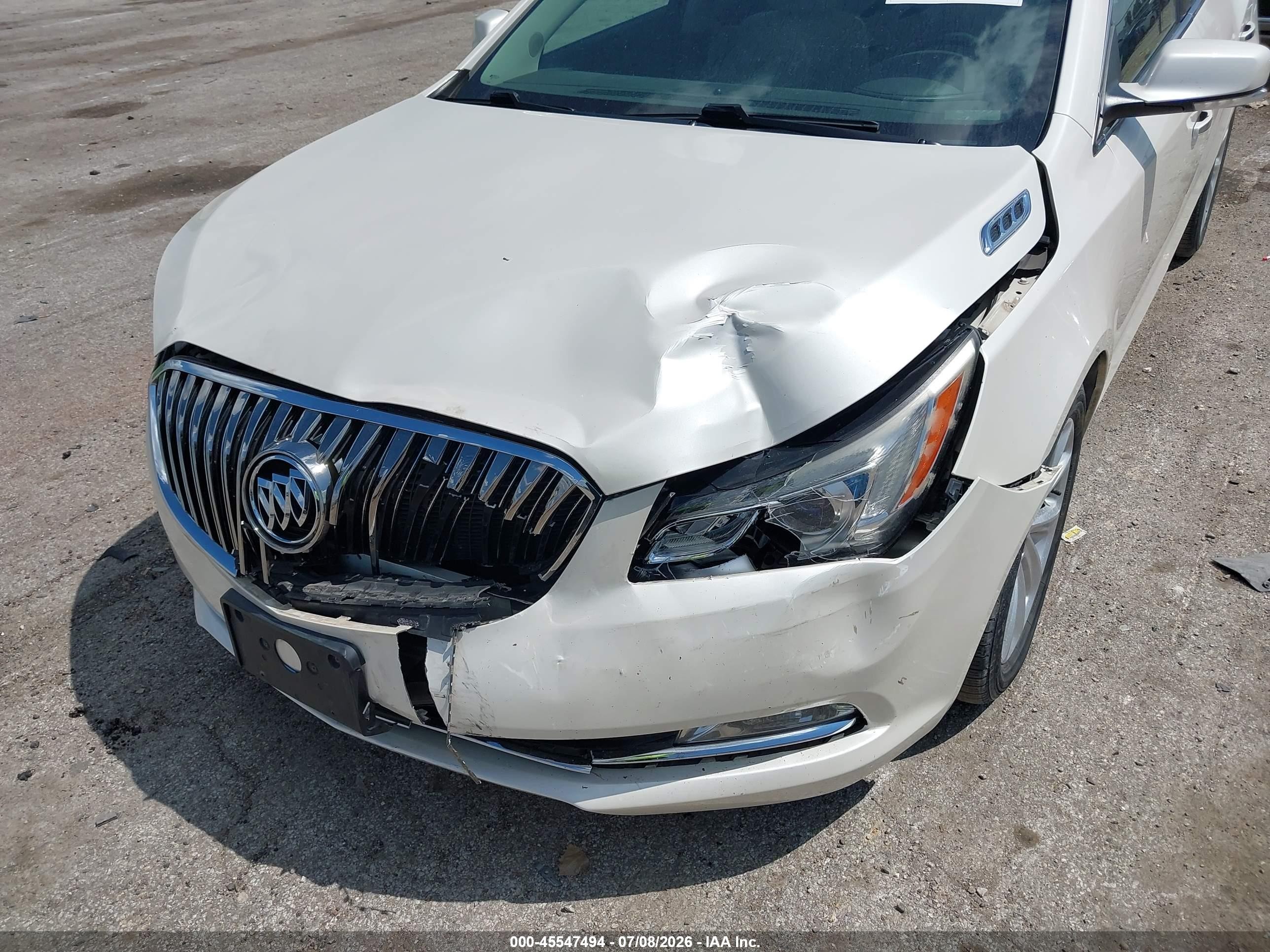 2014 Buick Lacrosse Leather Group Кремовый vin: 1G4GB5G37EF126488
