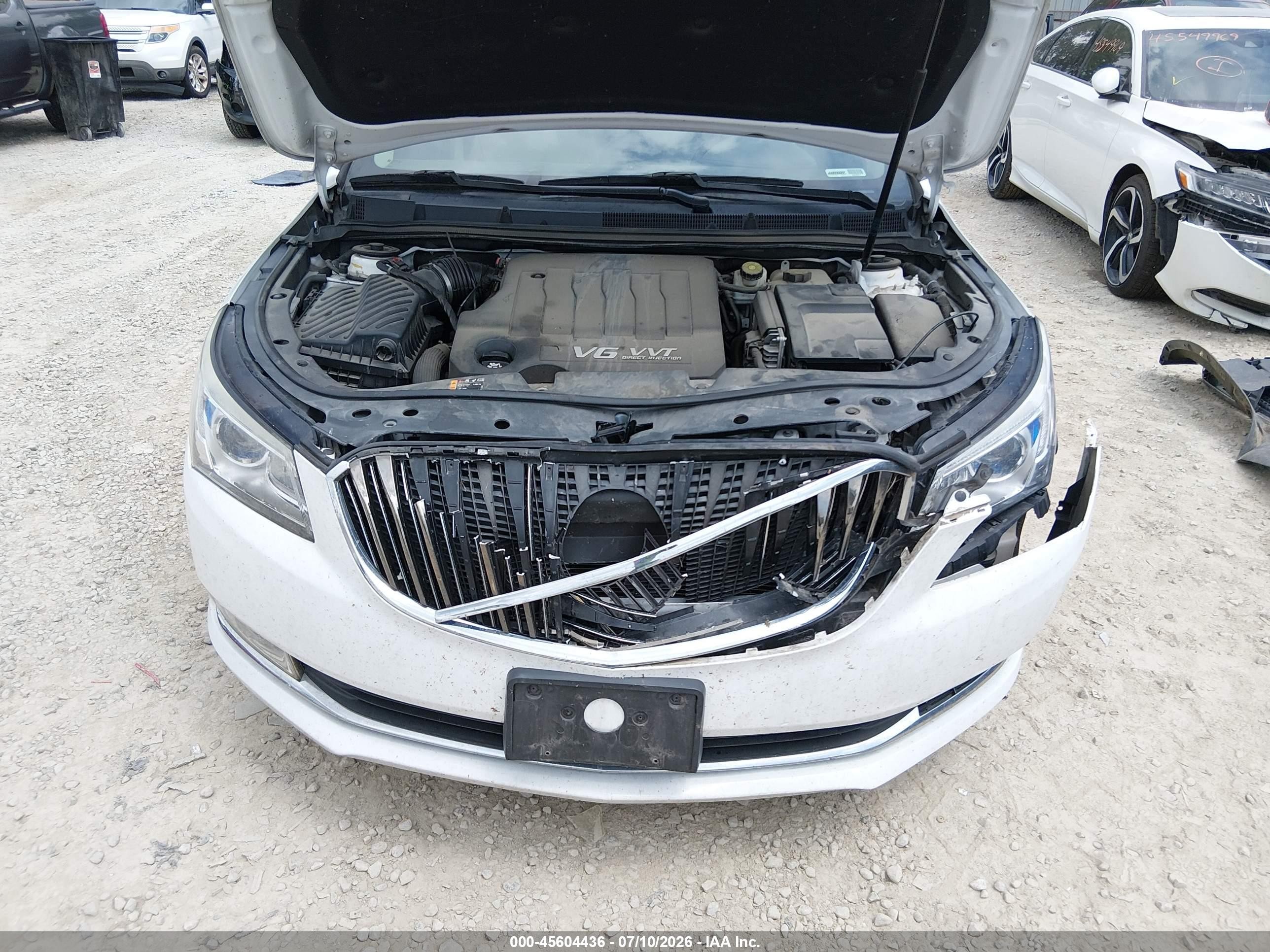2015 Buick Lacrosse Leather White vin: 1G4GB5G37FF349471