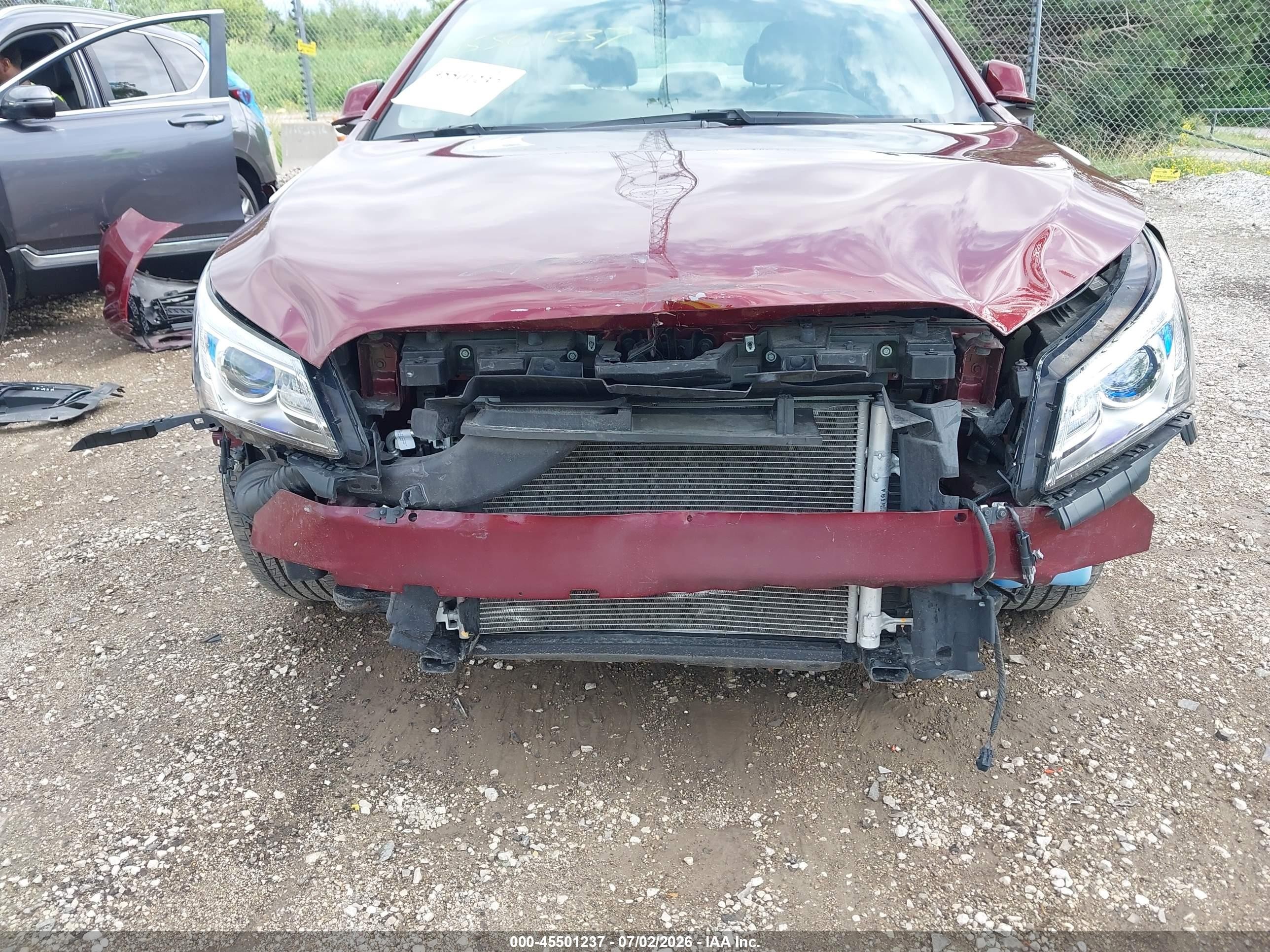 2015 Buick Lacrosse Leather Maroon vin: 1G4GB5G39FF179727