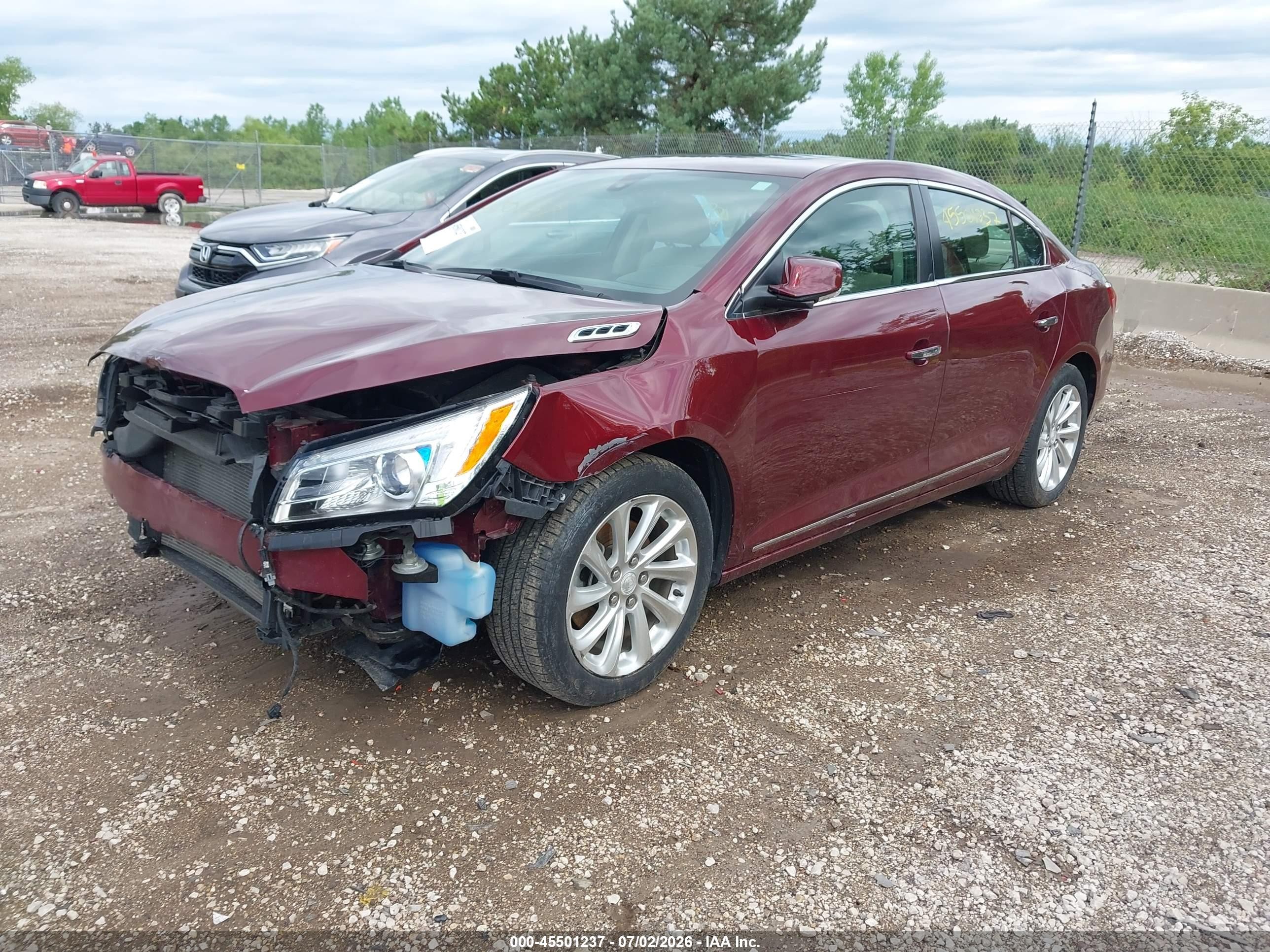 2015 Buick Lacrosse Leather Maroon vin: 1G4GB5G39FF179727