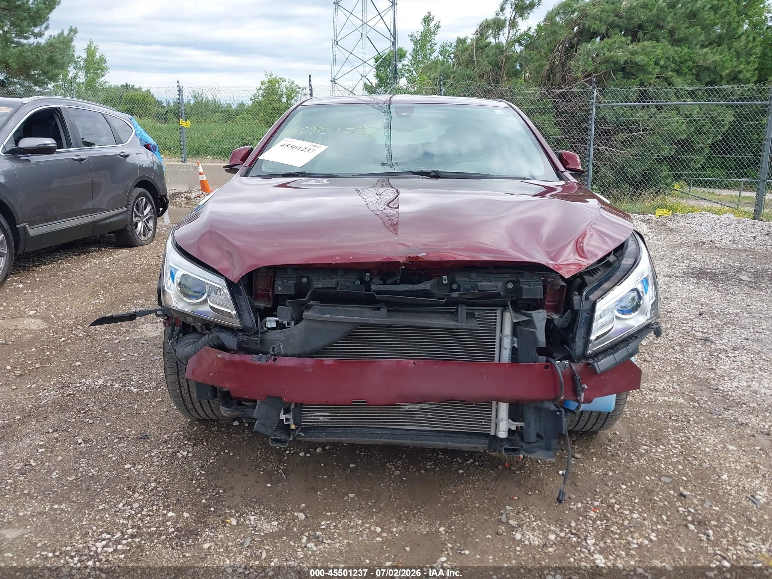 2015 Buick Lacrosse Leather Maroon vin: 1G4GB5G39FF179727
