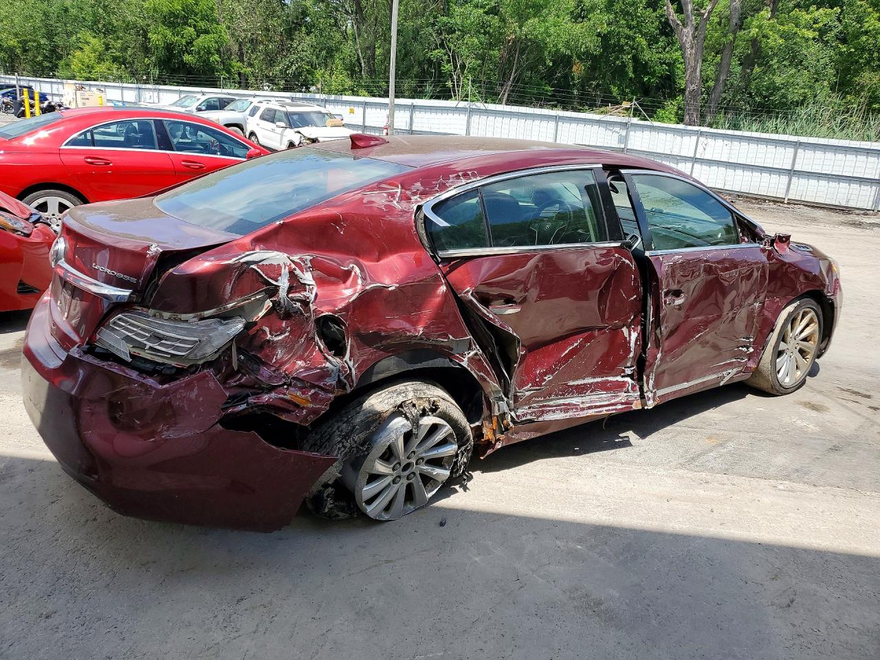 2015 Buick Lacrosse Burgundy vin: 1G4GB5G3XFF133565