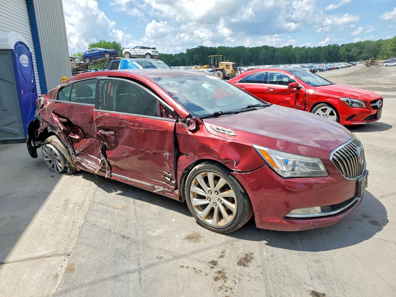 2015 Buick Lacrosse Burgundy vin: 1G4GB5G3XFF133565