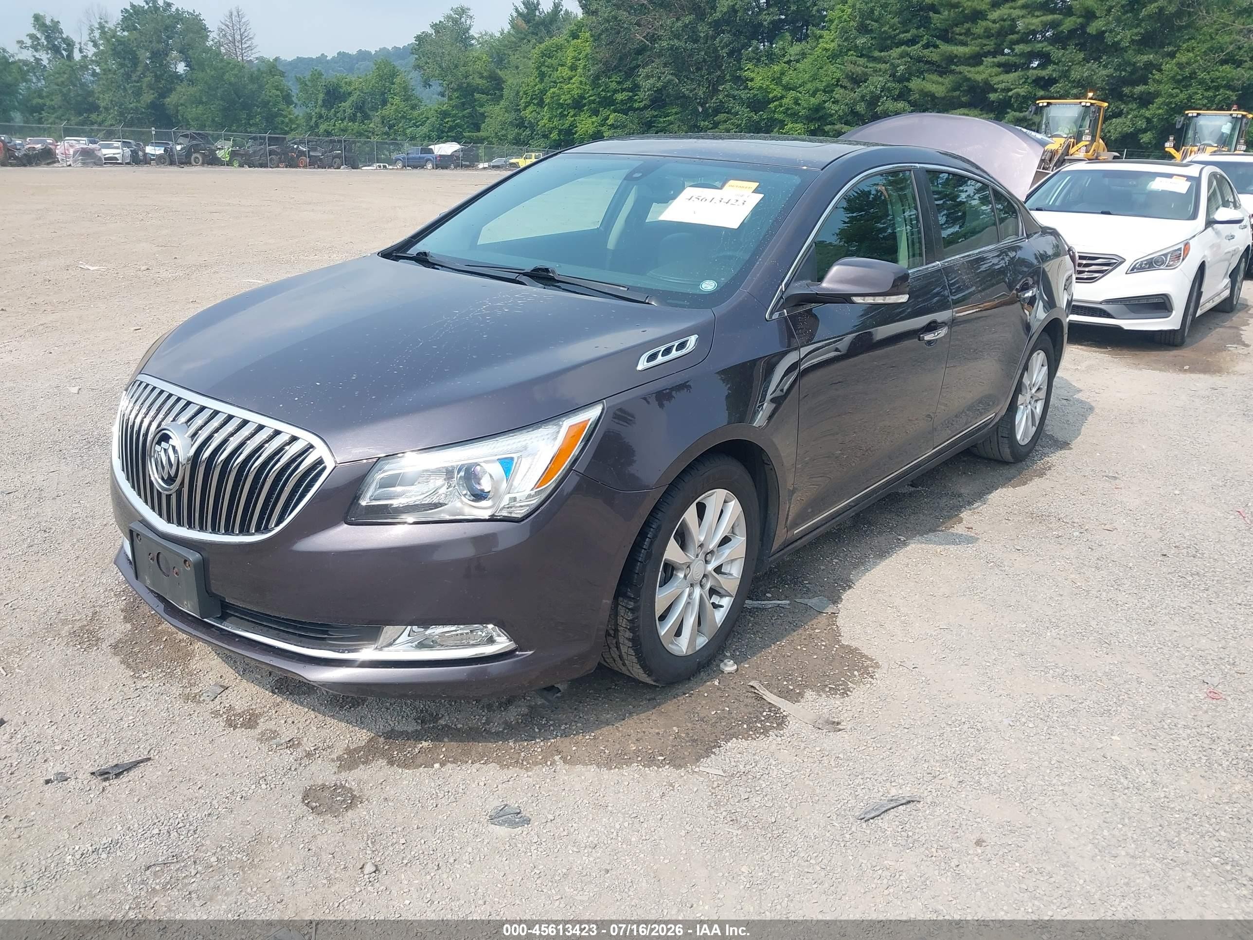 2014 Buick Lacrosse Leather Group Черный vin: 1G4GB5GR0EF138907
