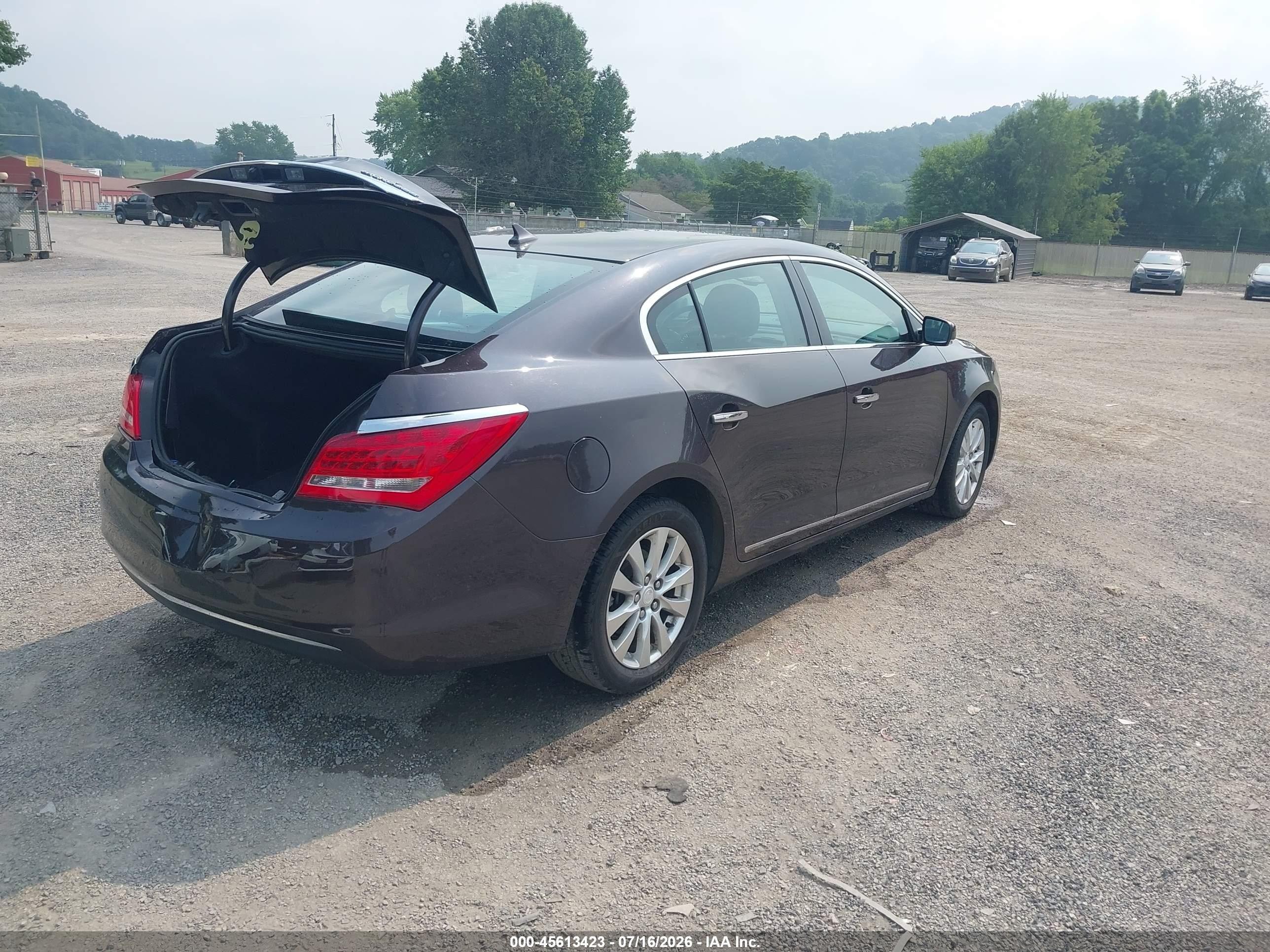2014 Buick Lacrosse Leather Group Черный vin: 1G4GB5GR0EF138907