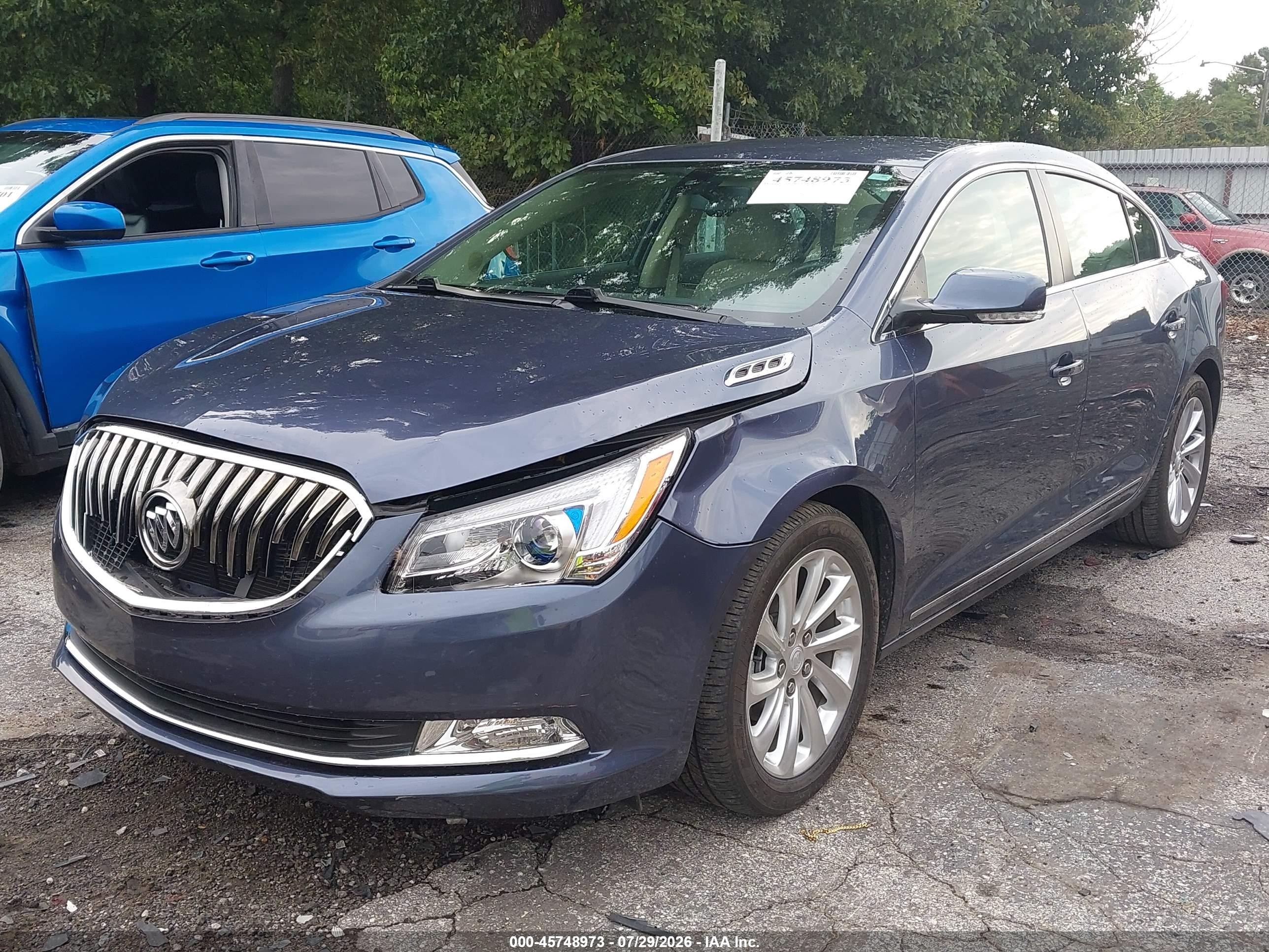 2015 Buick Lacrosse Leather Blue vin: 1G4GB5GR1FF246471