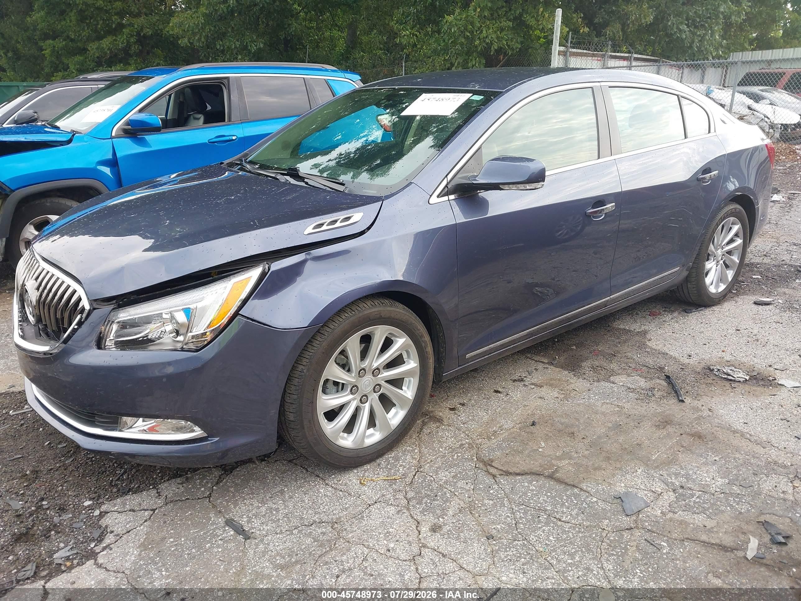 2015 Buick Lacrosse Leather Blue vin: 1G4GB5GR1FF246471