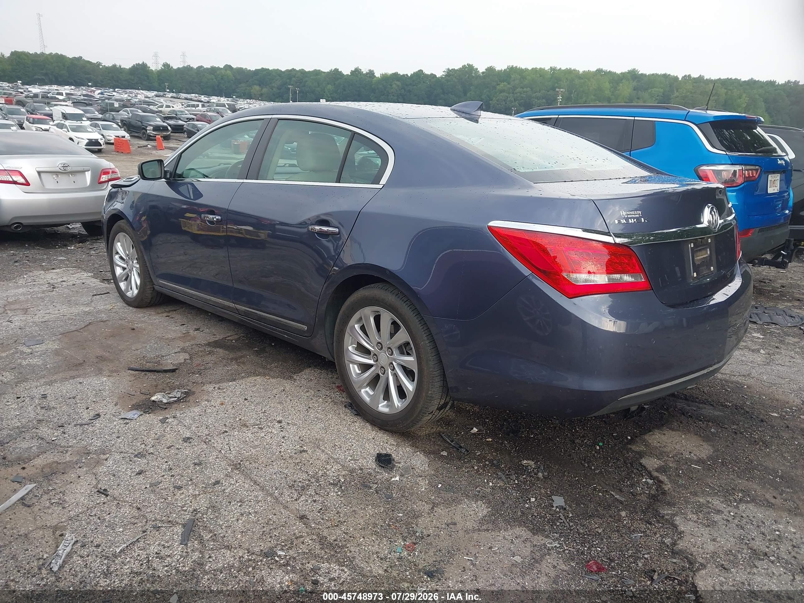 2015 Buick Lacrosse Leather Blue vin: 1G4GB5GR1FF246471