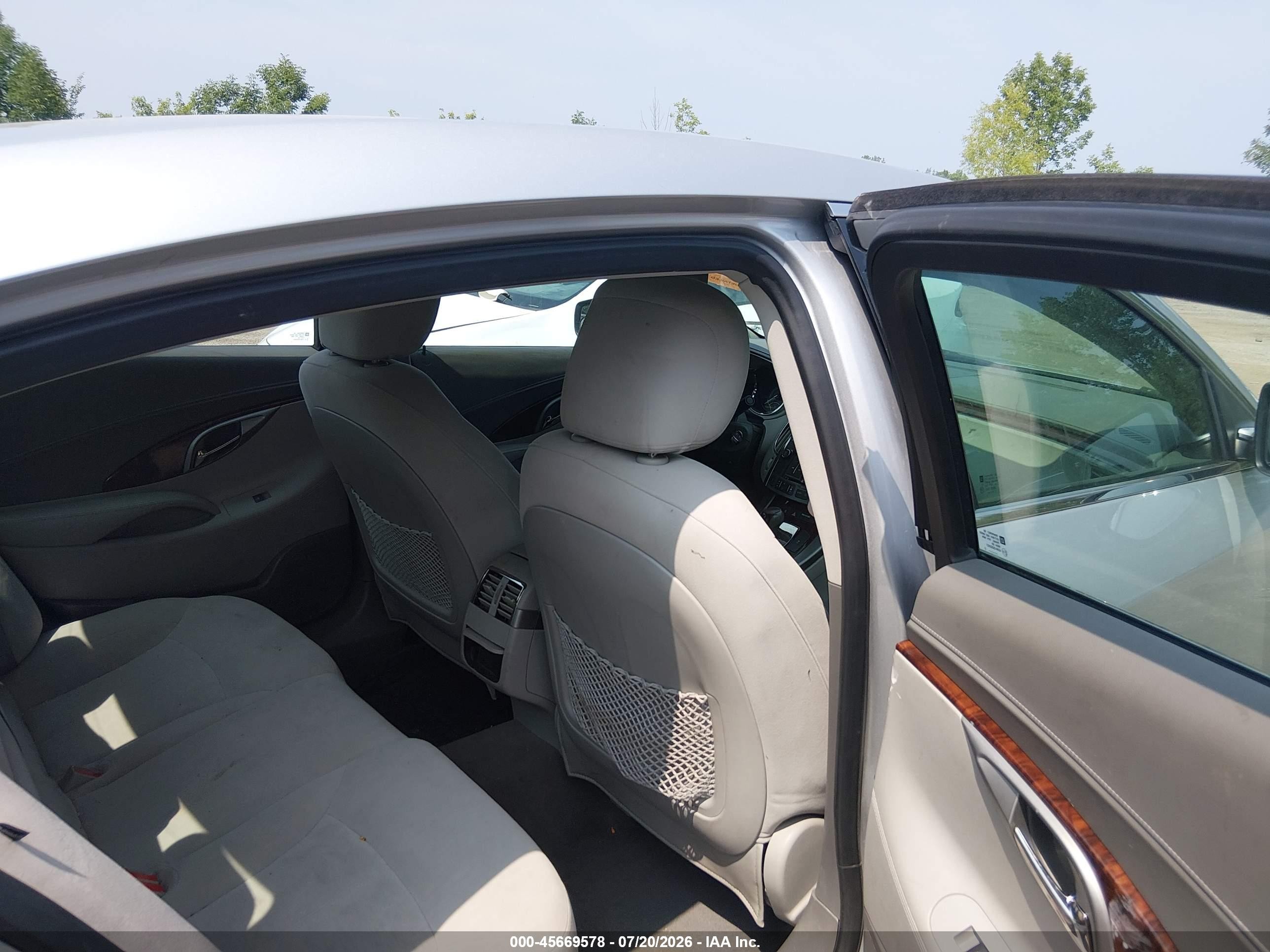 2012 Buick Lacrosse Convenience Group Silver vin: 1G4GB5GR4CF293117