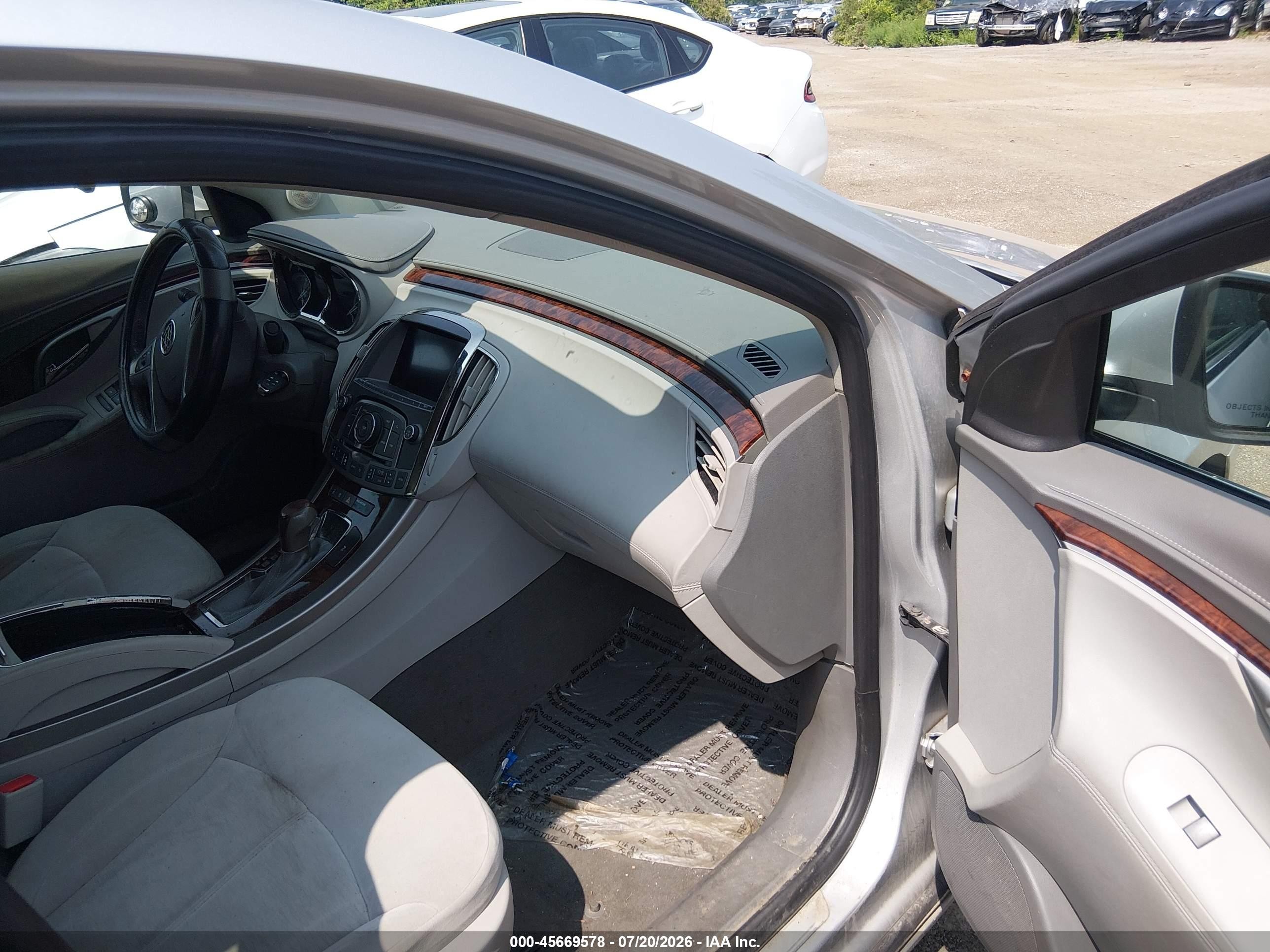 2012 Buick Lacrosse Convenience Group Silver vin: 1G4GB5GR4CF293117