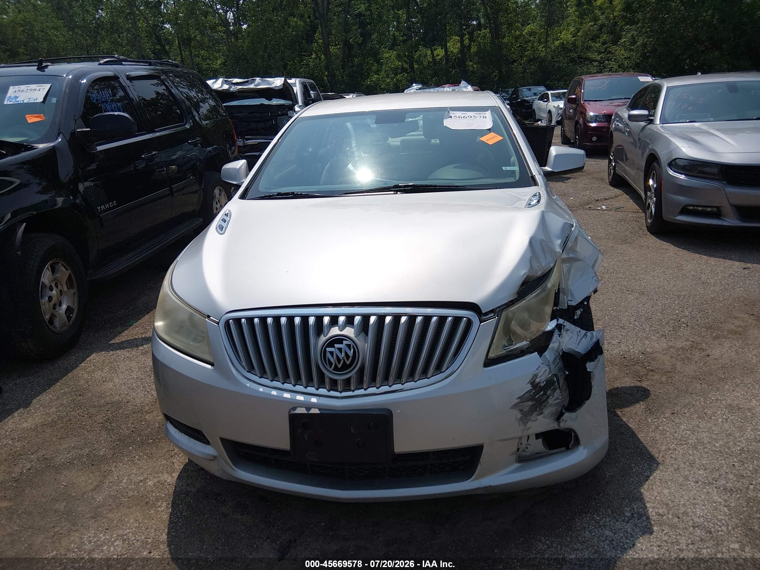 2012 Buick Lacrosse Convenience Group Silver vin: 1G4GB5GR4CF293117